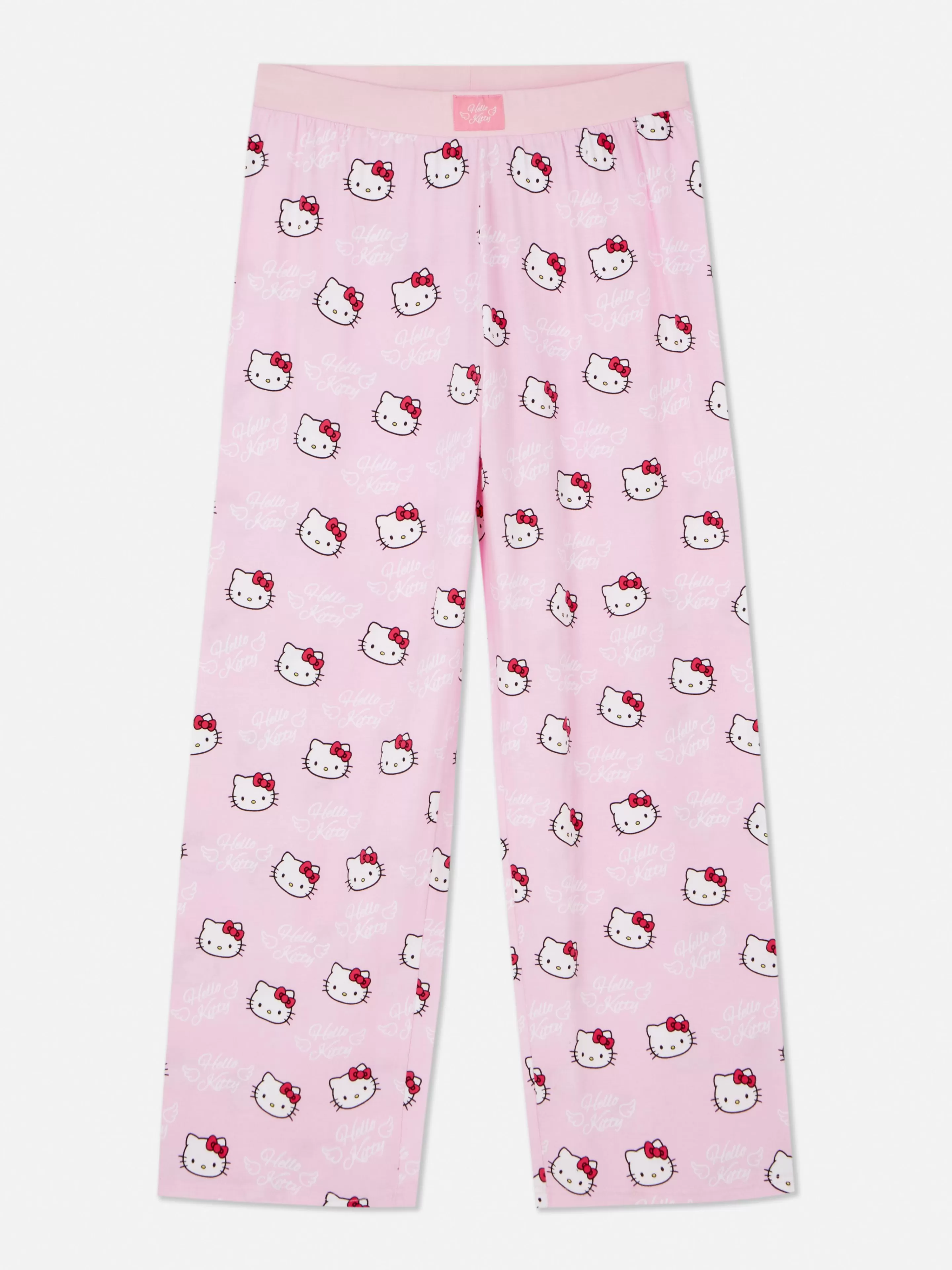 Pantaloni Pigiama Morbidi Hello Kitty - Taglio Comodo a Gamba Larga, Primark Rosa Chiaro
