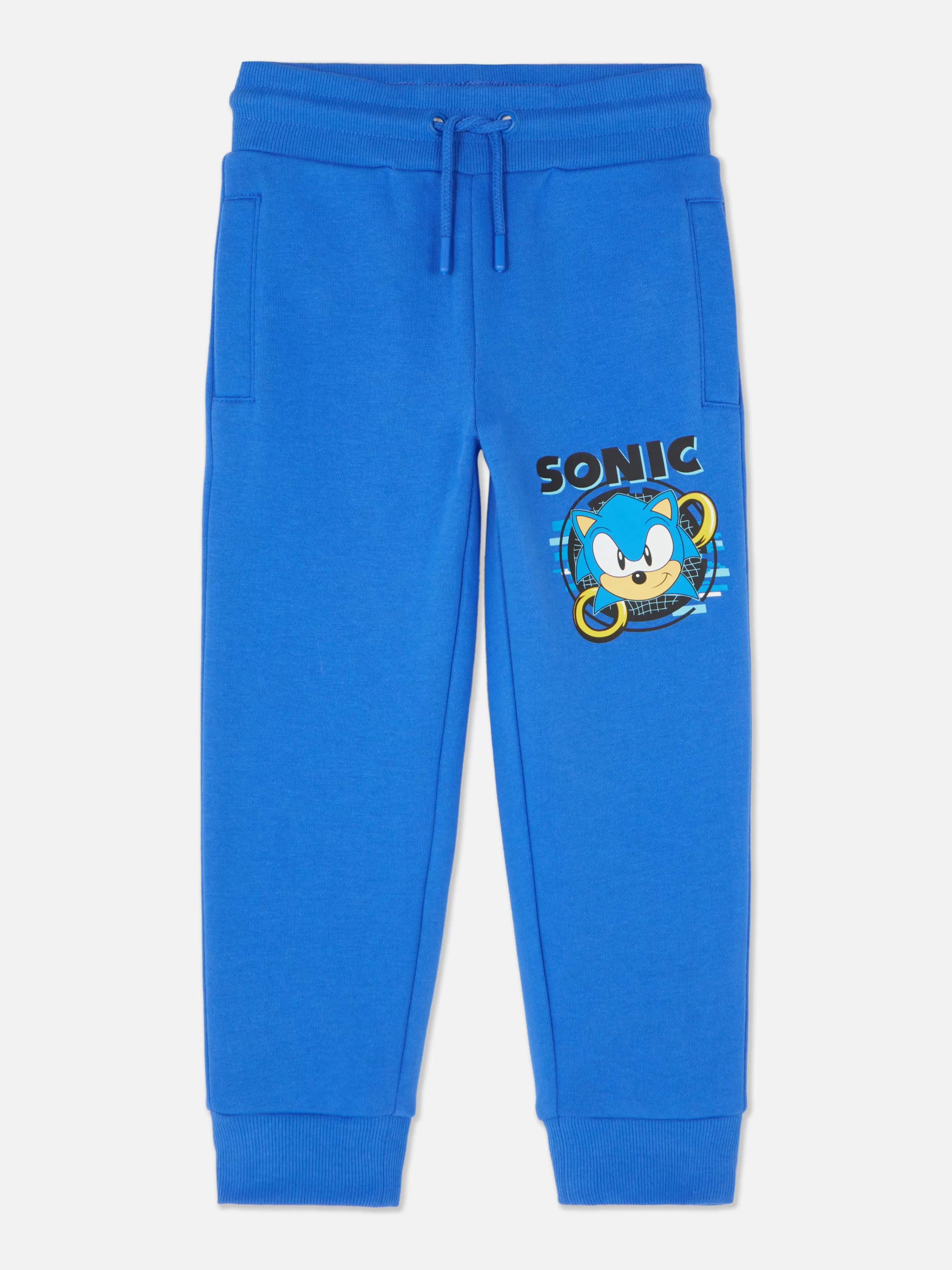 Primark Pantaloni Sportivi Con Lacci Regolabili A Tema Sonic The Hedgehog - Blu Elettrico Design Esclusivo