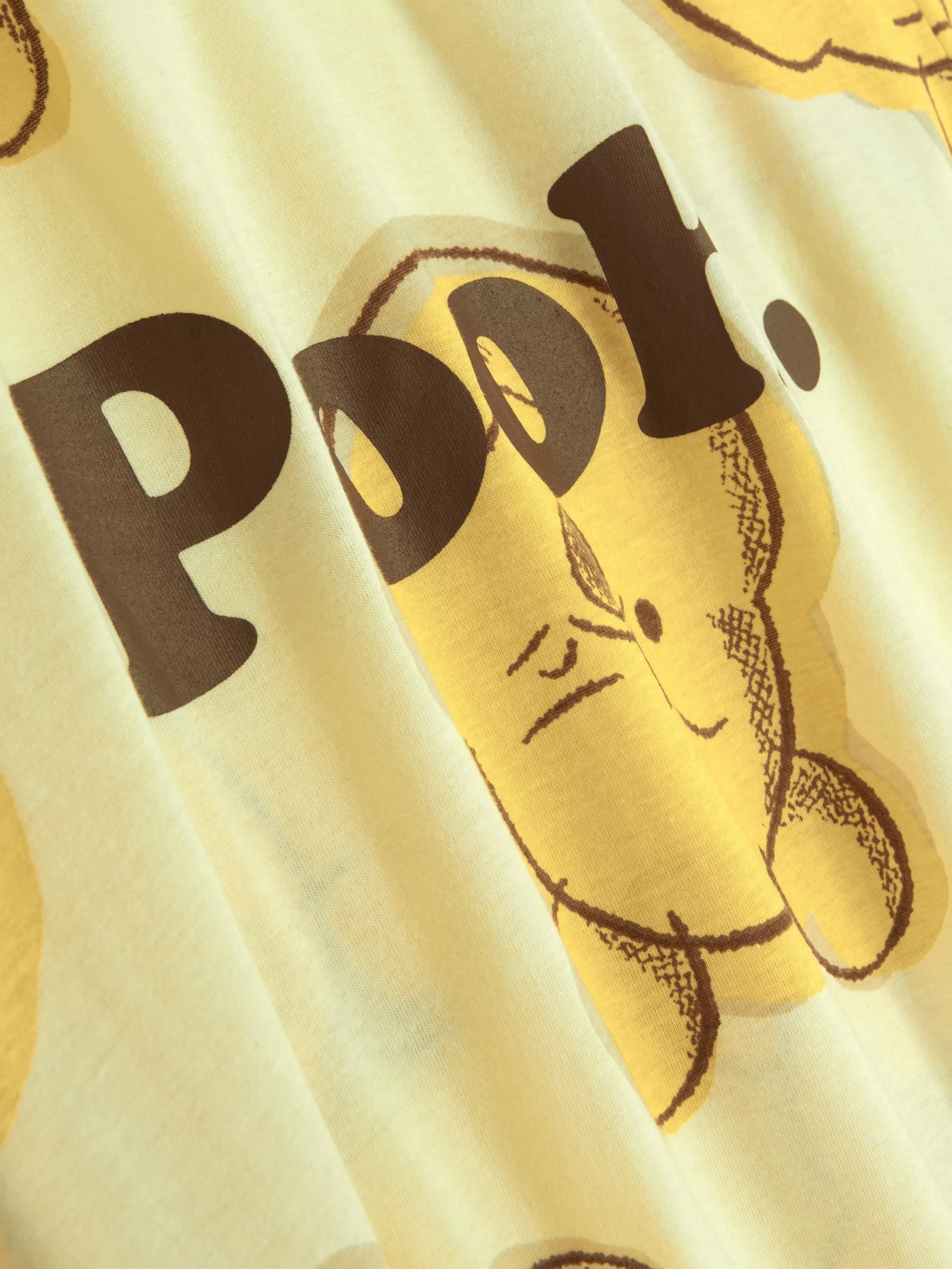 Primark - Camicia da Notte in Jersey con Stampa Disney Giallo Chiaro, Pigiami Comodi con Personaggi Divertiti