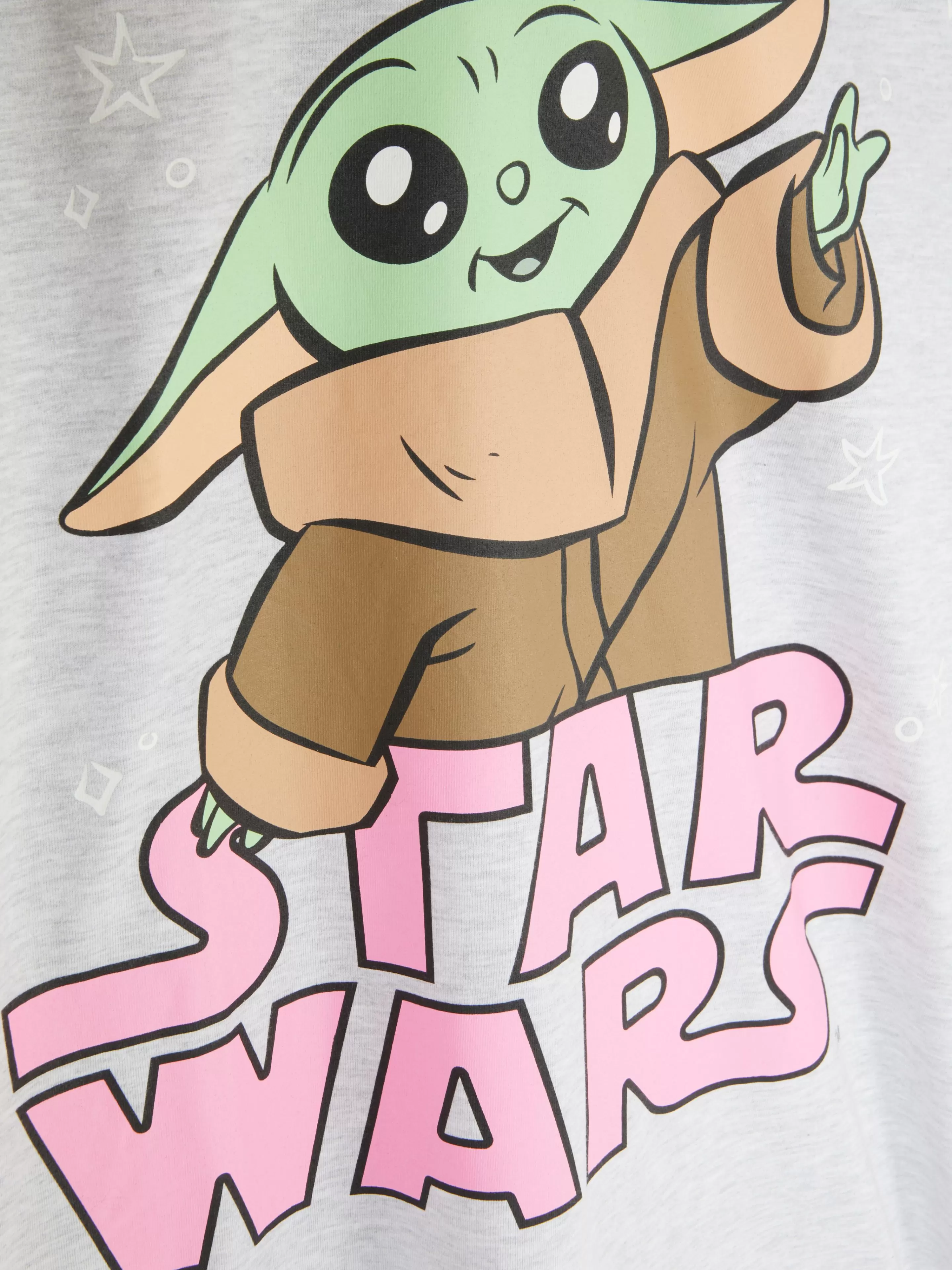 Primark - Camicia da Notte con Fantasia Disney in Morbido Cotone, Stampa Marmorizzata Grigio Argento, Modello Confortevole per Sonni Sereni, Design Unico con Personaggi Magici