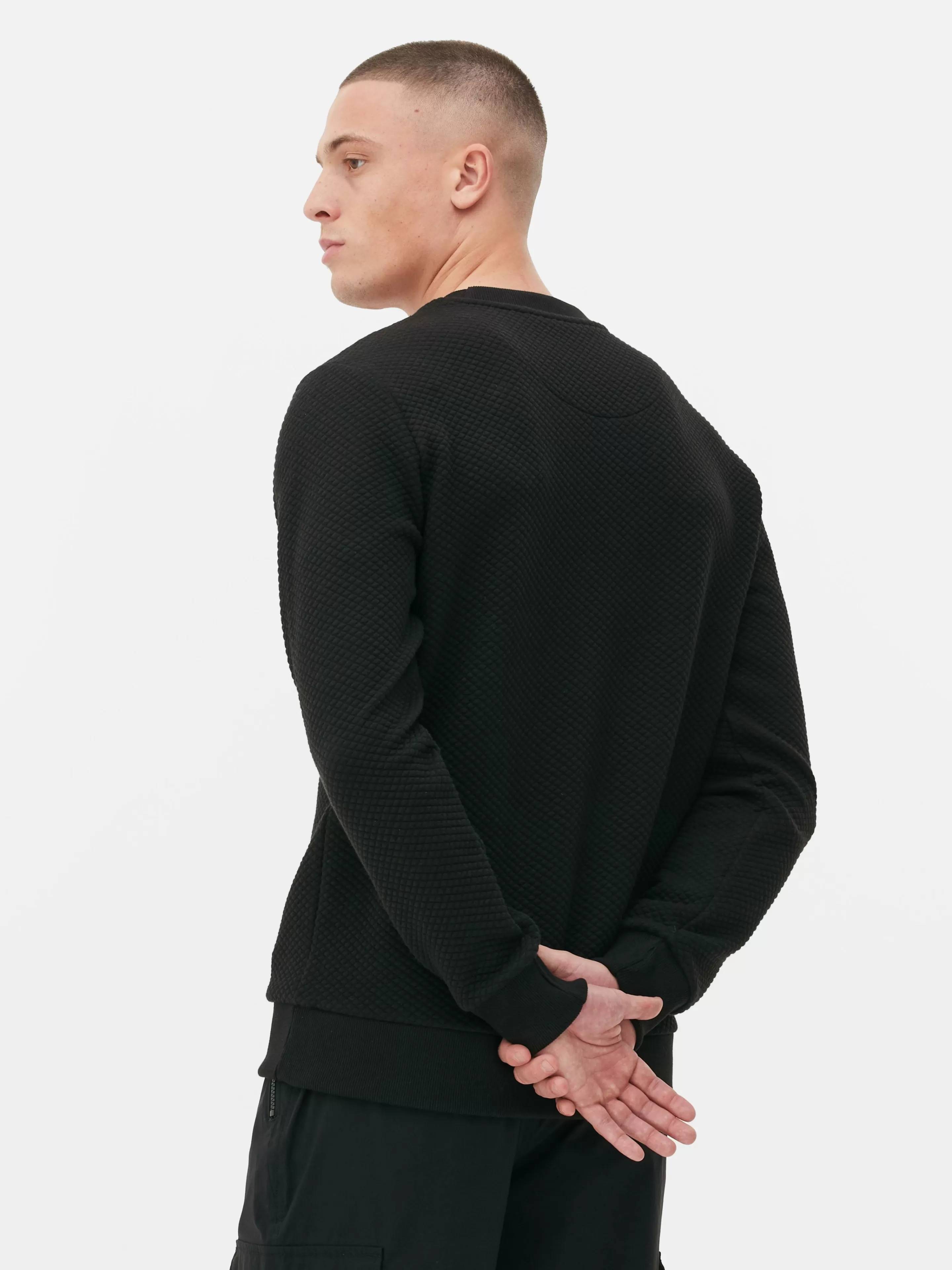 Felpe Unisex con e senza Cappuccio - Giacca Imbottita Elegante con Dettaglio Strass, Nero - Primark Collection
