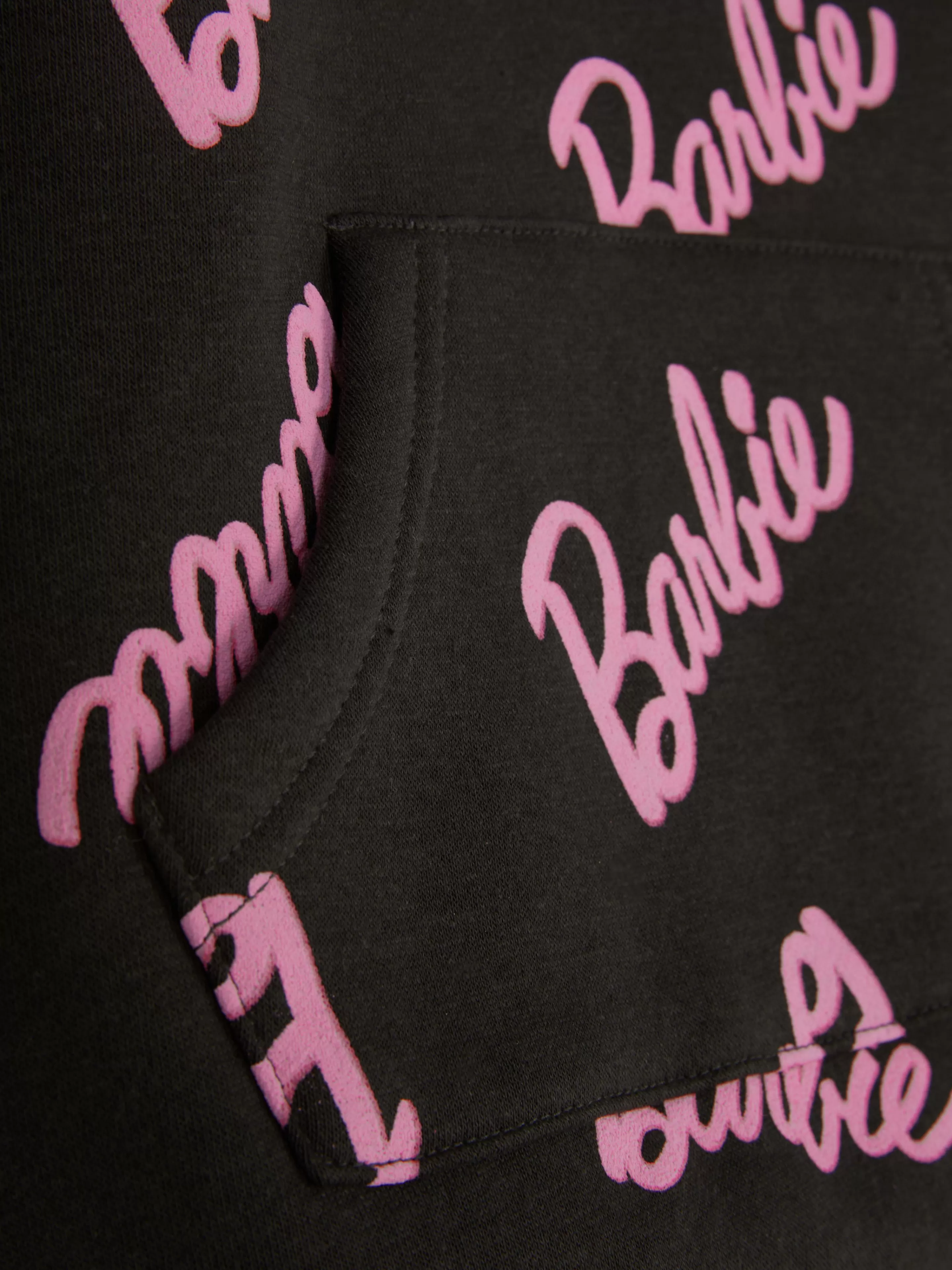Primark Felpa Lunga con Cappuccio Barbie - Stile Casual Comoda e Versatile in Grigio Carbone