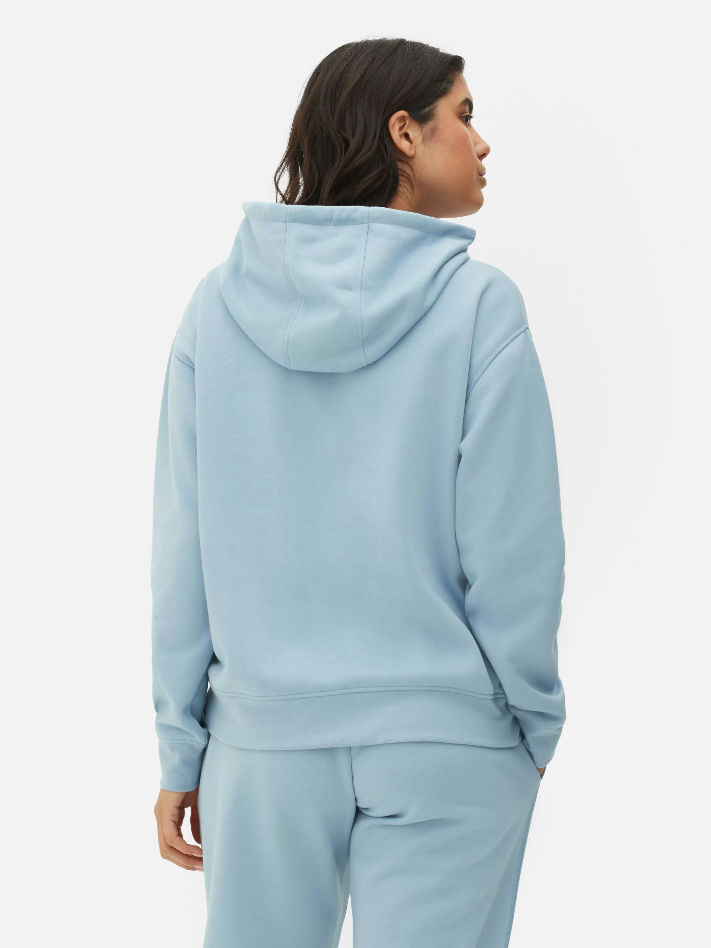 Primark Set Felpa Disney Stitch - Cappuccio Regolabile e Top Coordinato in Tonalità Azzurro Oceano
