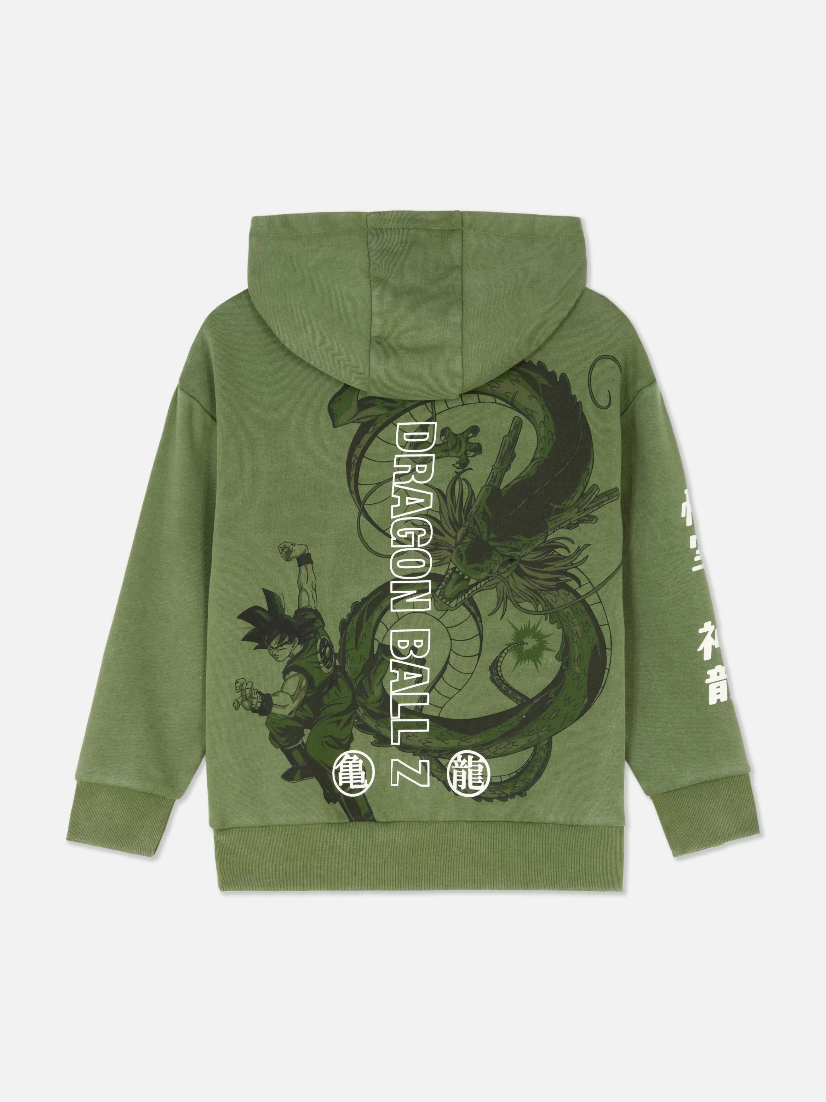 Primark - Maglia Dragon Ball Z con Cappuccio | Stampa Shenron in Edizione Limitata - Cachi | Confezione Comoda Unisex (Con o Senza Cappuccio)