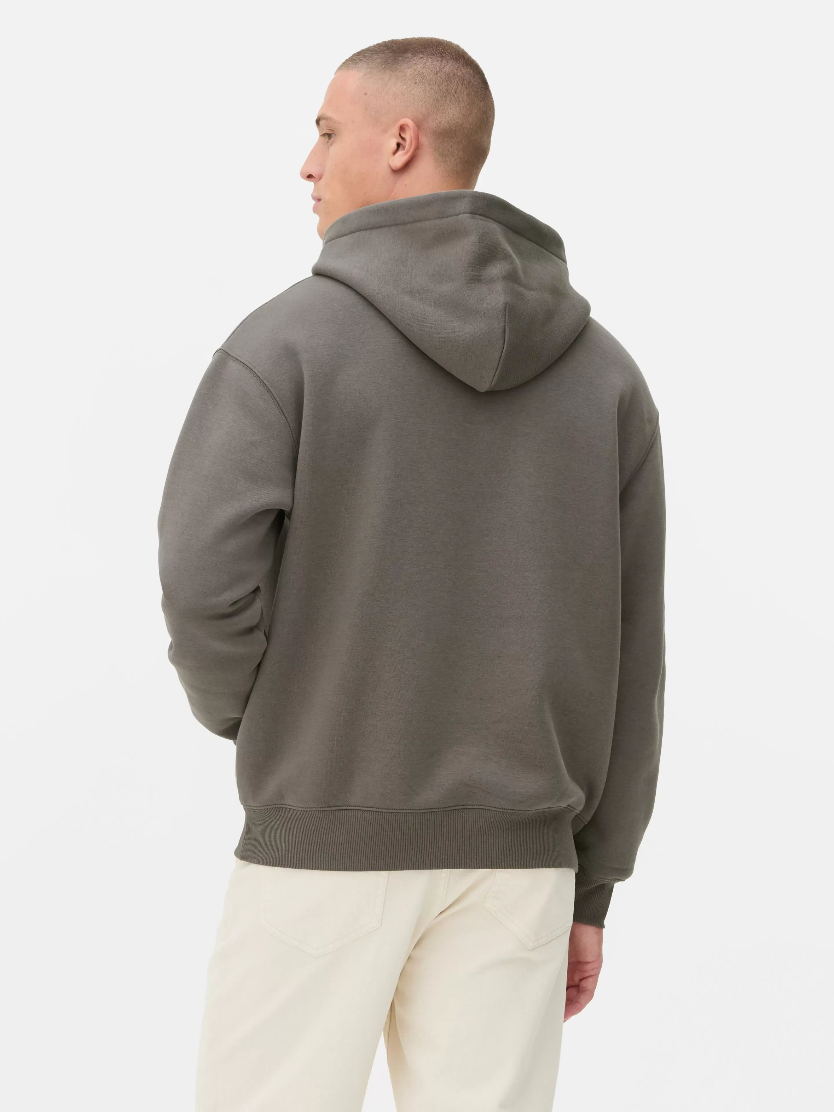 Primark Felpa Unisex Con Cappuccio - Maglione Oversize in Grigio Antracite, Ideale per Look Casual e Comodi
