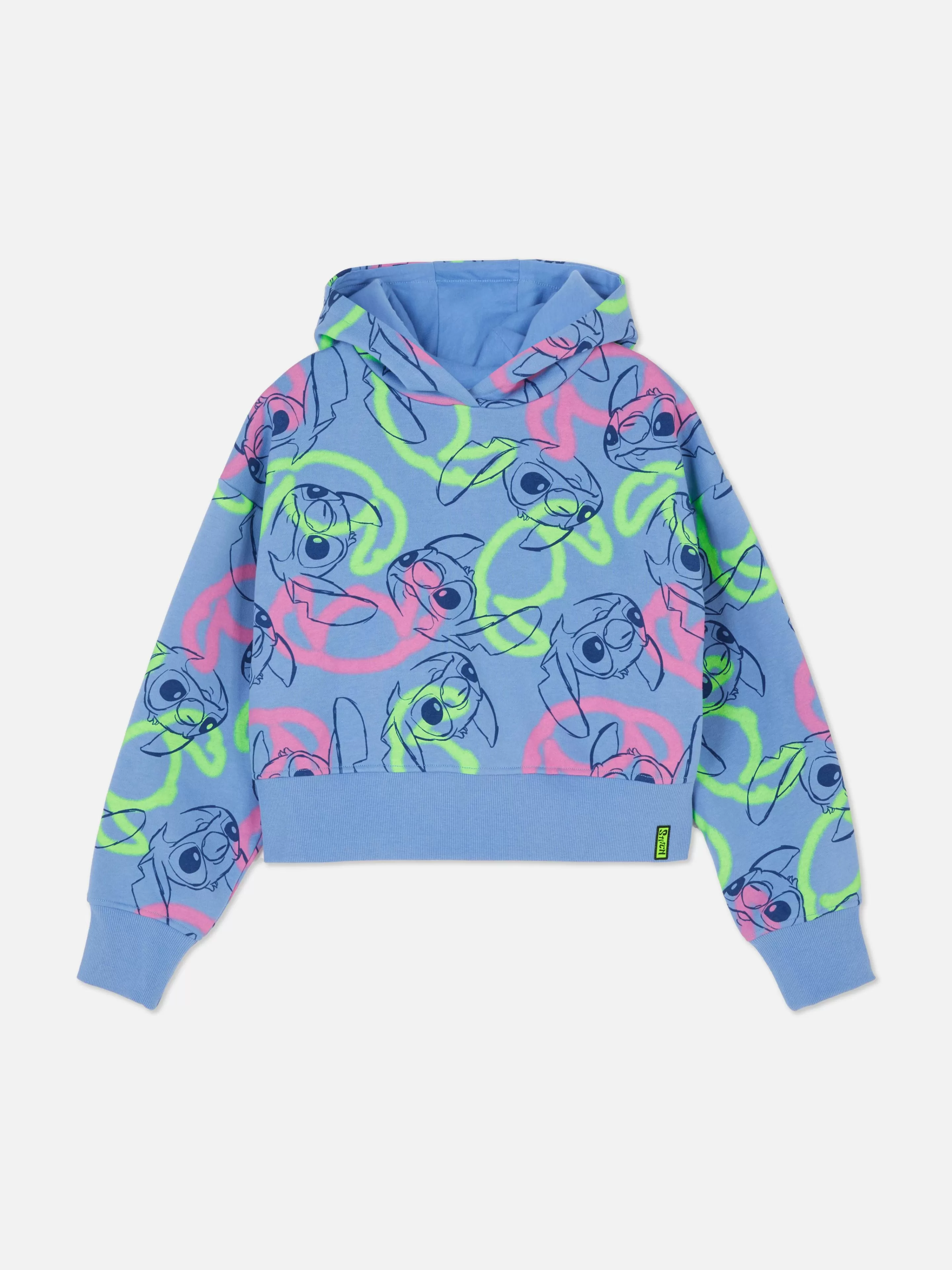 Felpe Unisex Primark - Con o Senza Cappuccio, Stitch Disney in Tonalità Blu - Design Divertente e Morbido per Tutto il Giorno