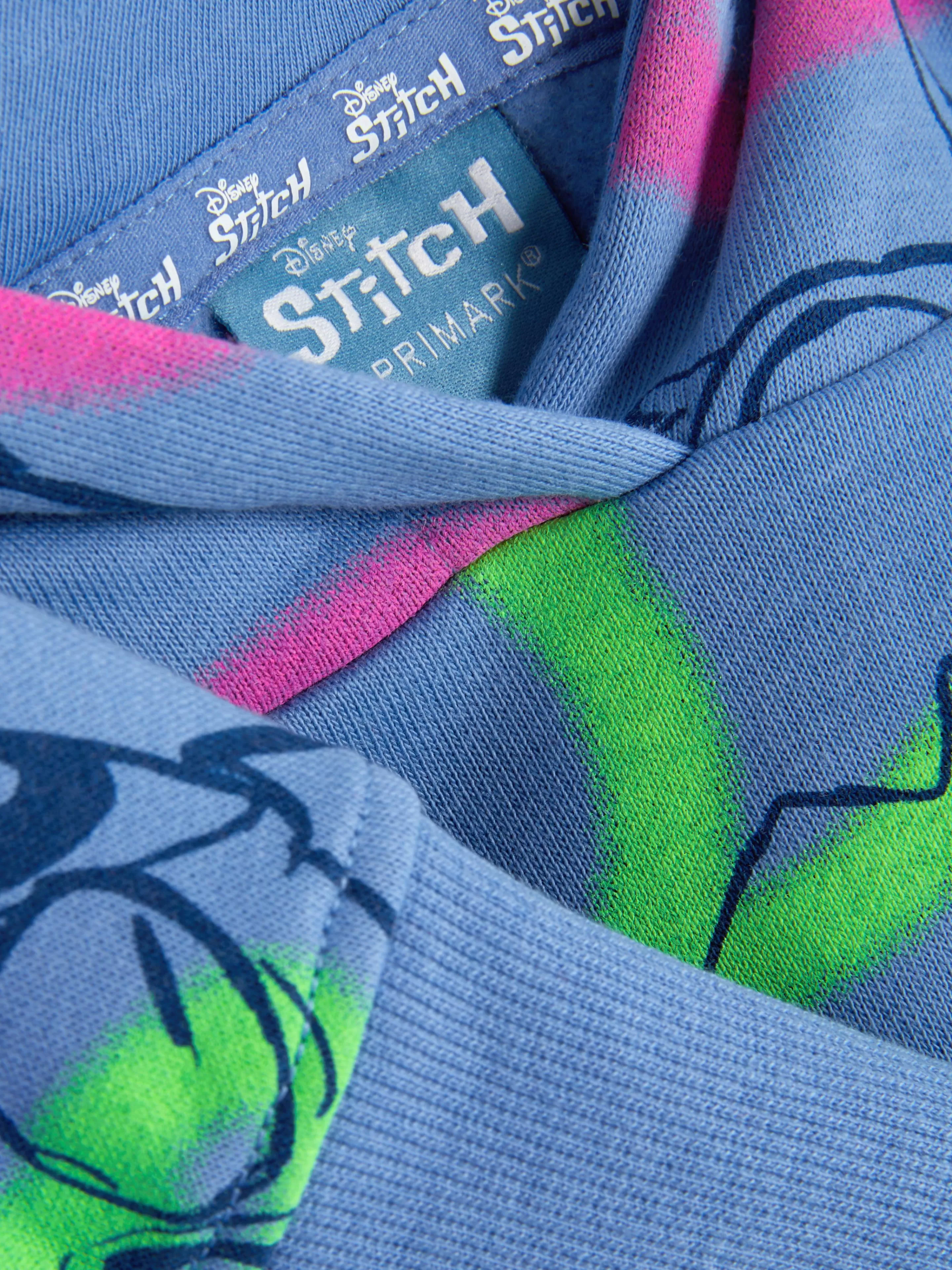 Felpe Unisex Primark - Con o Senza Cappuccio, Stitch Disney in Tonalità Blu - Design Divertente e Morbido per Tutto il Giorno