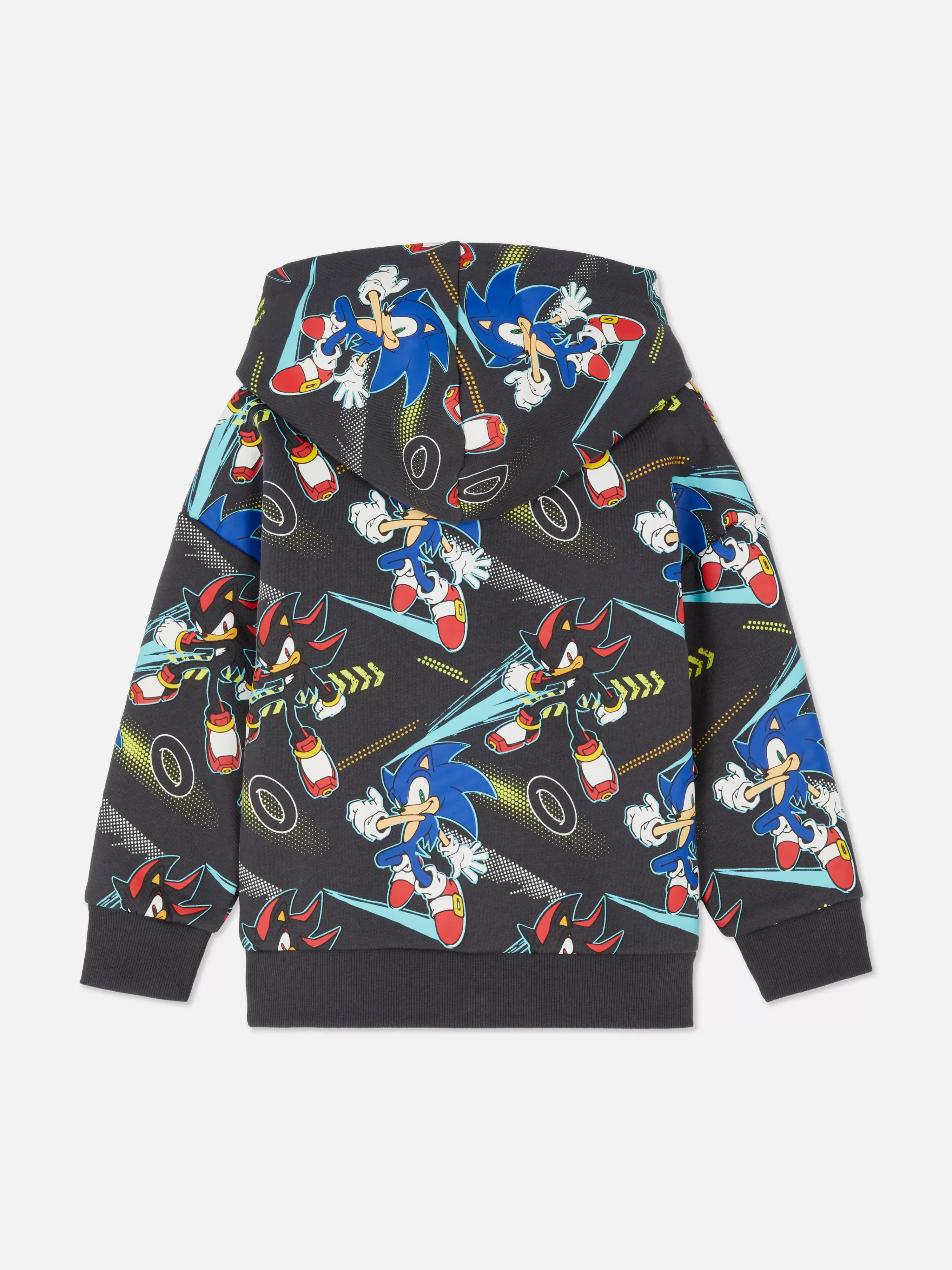 Felpe Unisex Con o Senza Cappuccio | Stampa Sonic The Hedgehog | Collezione Autunno/Inverno 2023 | Primark Moda Casual e Comoda | Grigio Carbone | Cotone Organico