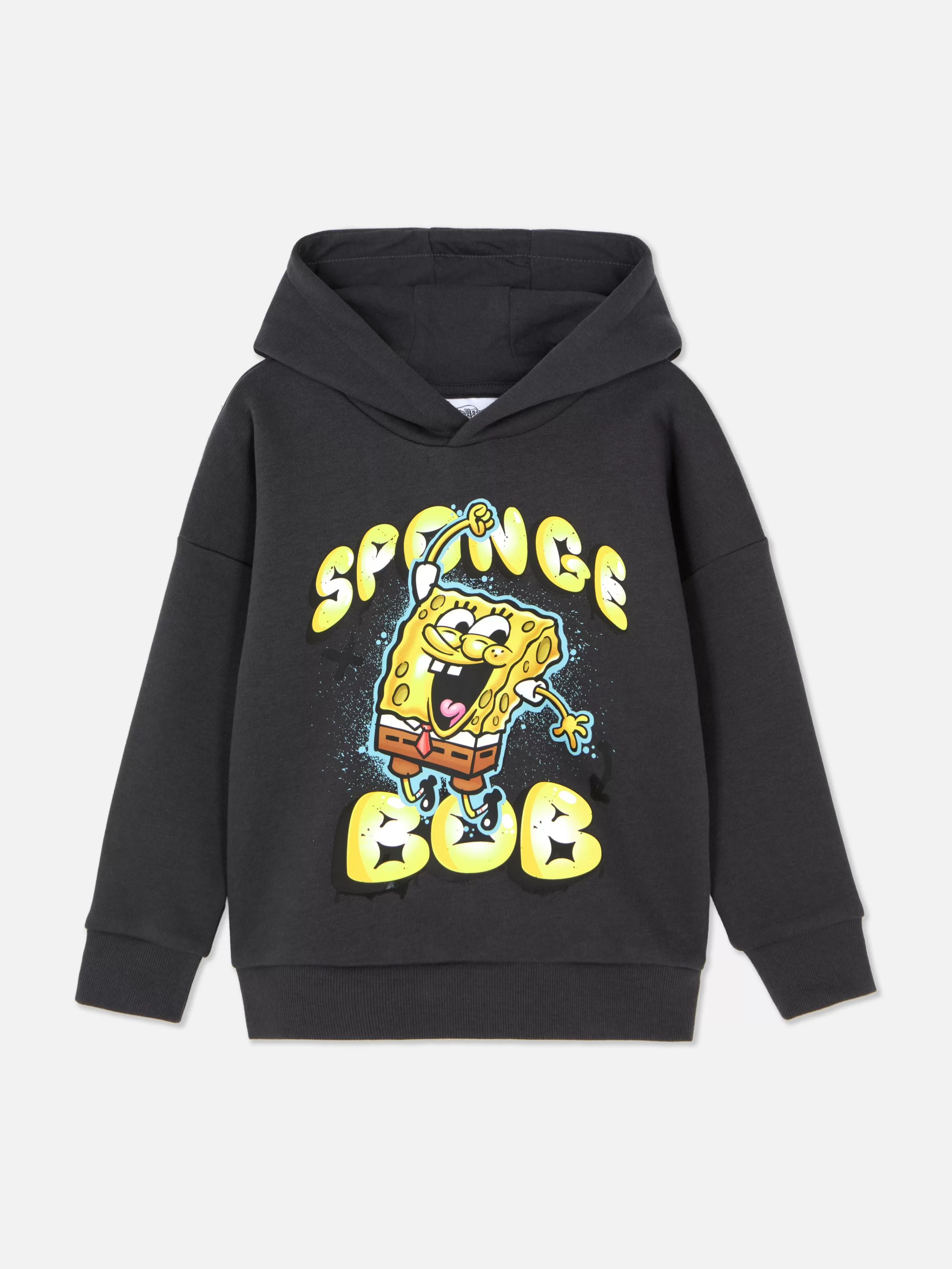 Felpa Bambini SpongeBob SquarePants con Cappuccio - Primark Grigio Antracite Design Divertente

（：Primark、IP、、、，