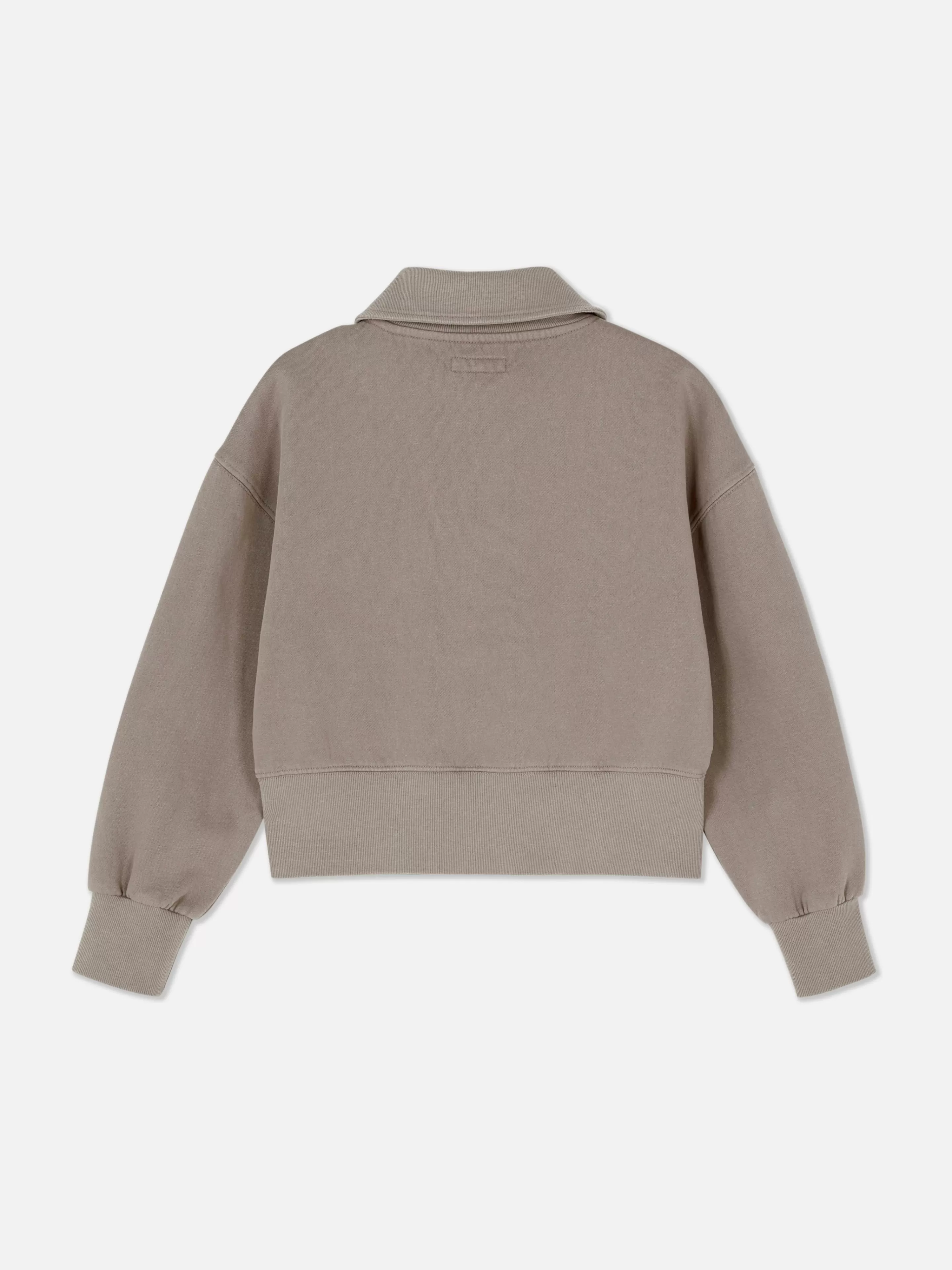 Maglione Casual Primark con Cappuccio o Scollo a Imbuto - Lavaggio Acido in Tonalità Castagna Chiaro