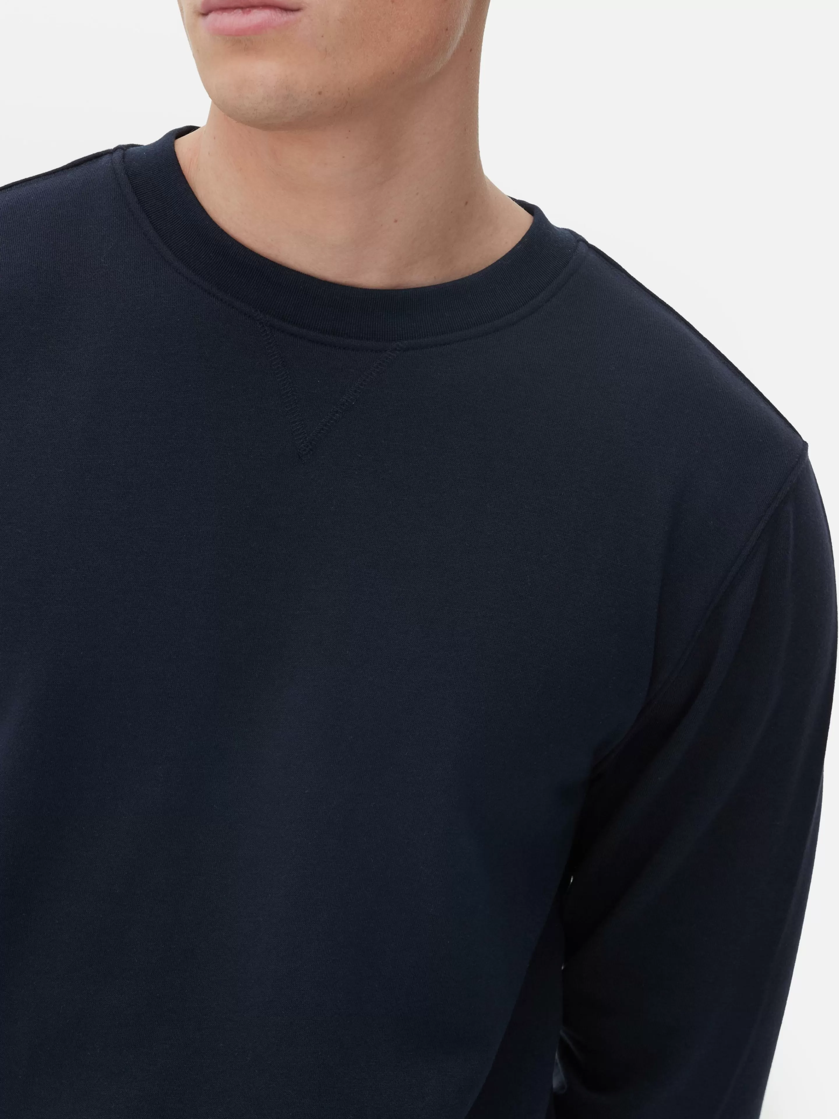 Magliette Con e Senza Cappuccio Primark - Moda Casual Collo Tondo in Blu Marino