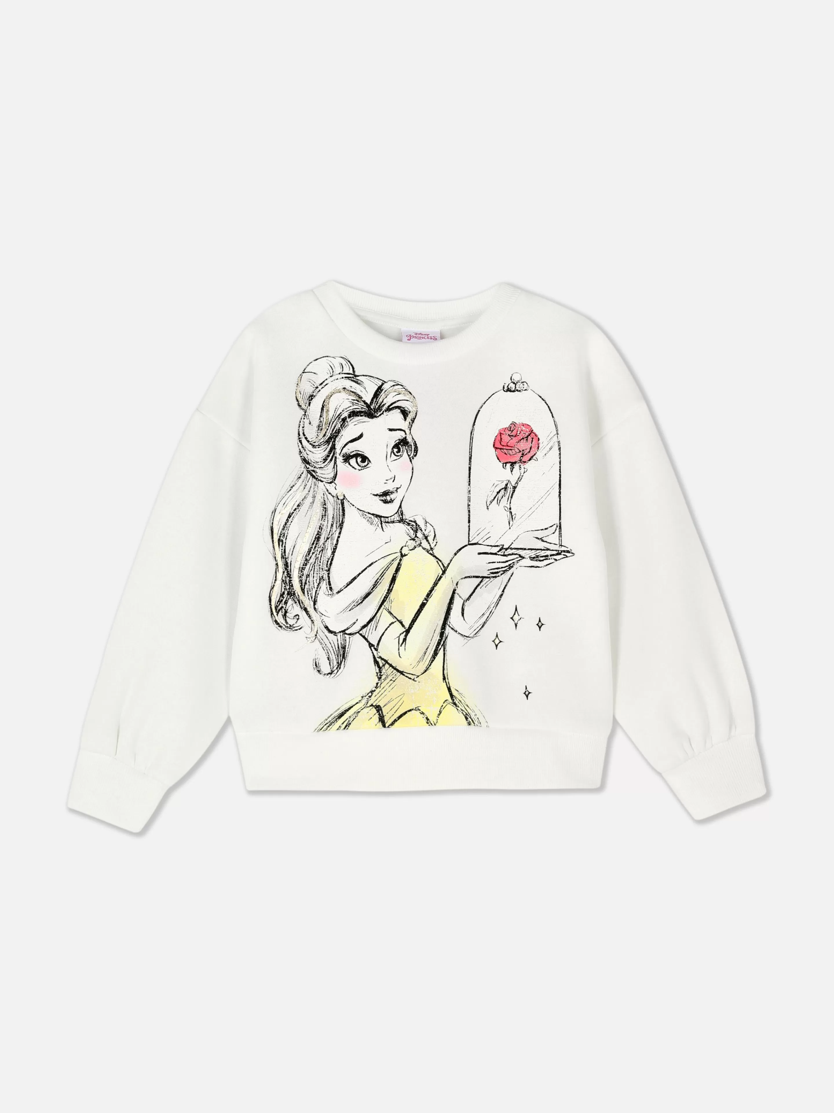 Felpe Donna Con e Senza Cappuccio - Coordinata Disney La Bella e la Bestia Bianca | T-Shirt Grafica Primavera 2024 | Set Casual Primark