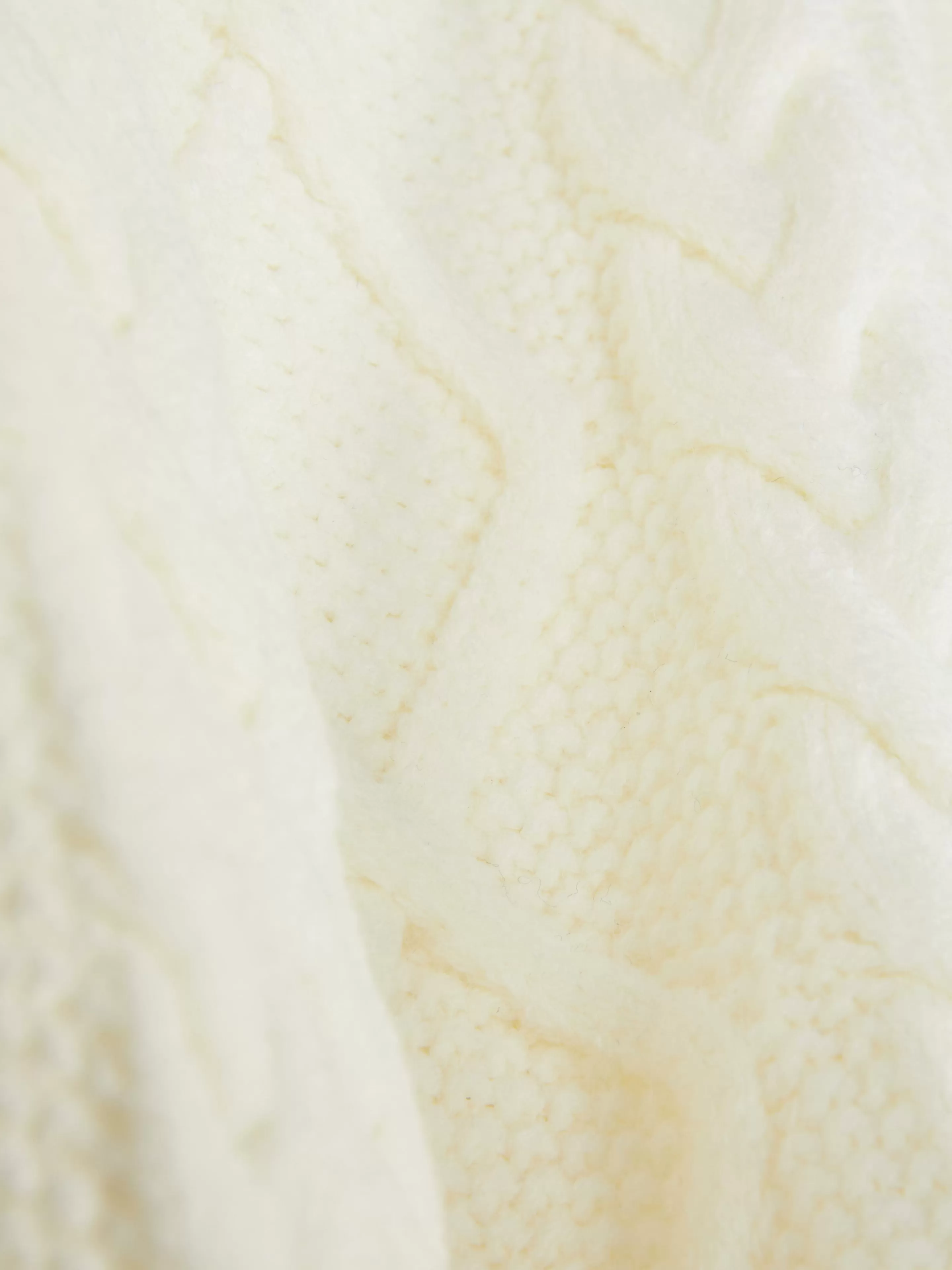 Primark - Maglione in Maglia Intrecciata con Cardigan Coordinato, Tinta Unita Avana Naturale