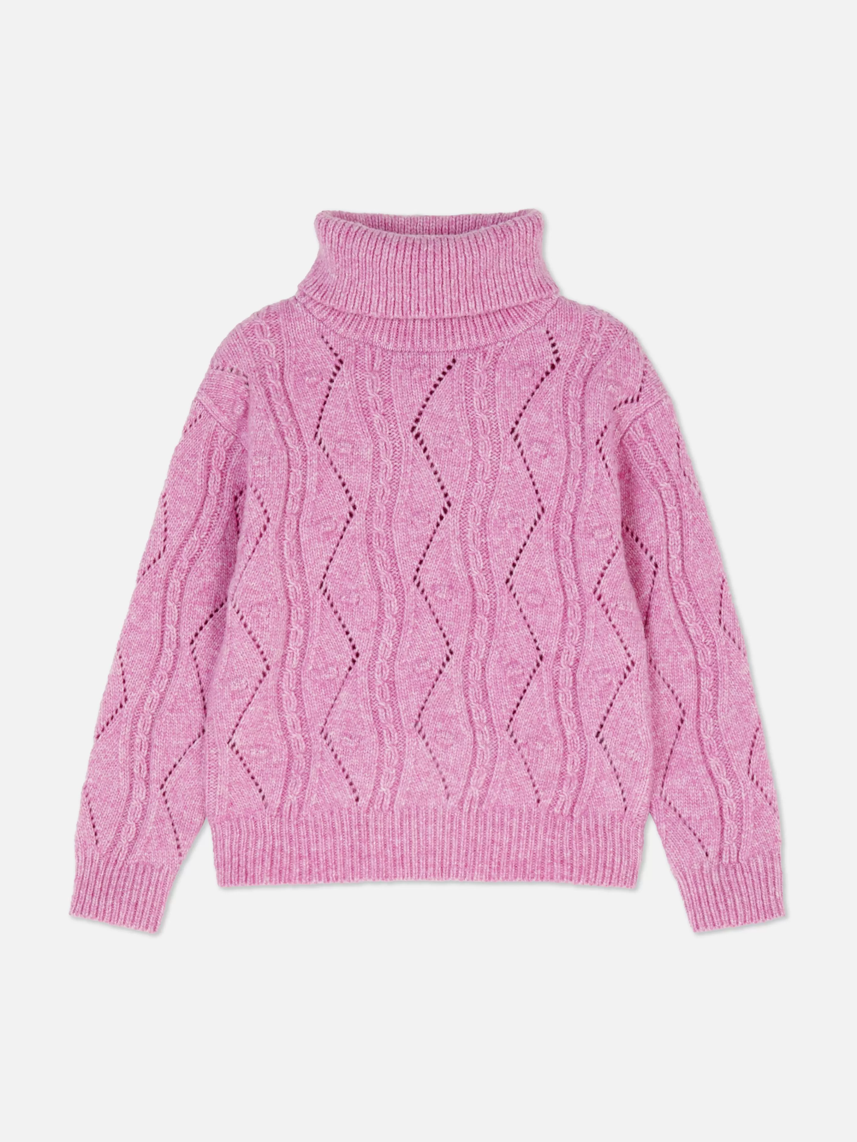 Maglione in Maglia Primavera 2024 con Collo Alto - Tinta Rosa Chiaro, Morbido e Confortevole  
Collezione Abbigliamento Invernale Primark, Ideale per Freddo Intenso  
Modello Oversize con Maniche Lunghe, Tessuto Antigraffio