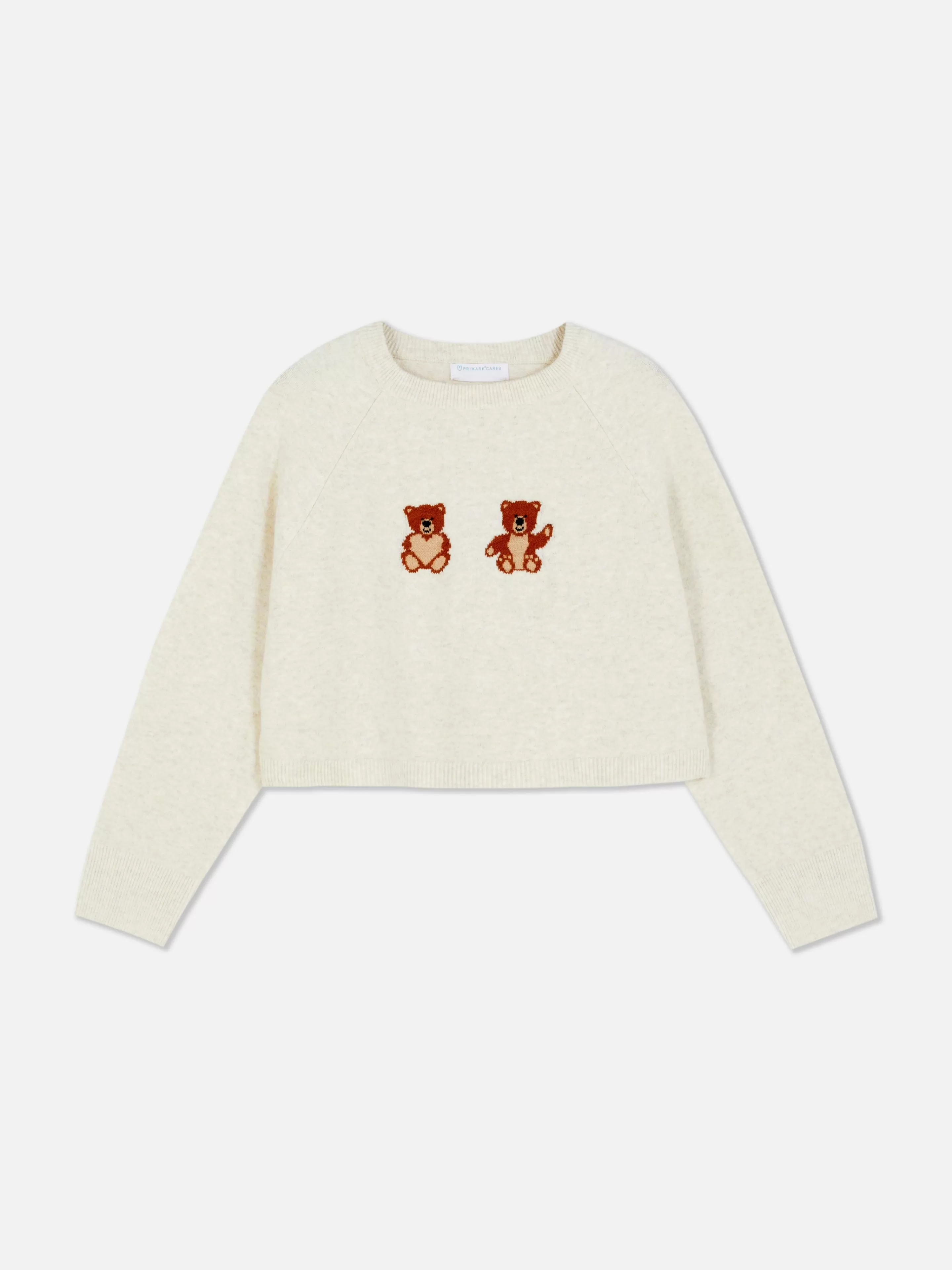 Maglione Primark in Pile Morbido con Stampa Orsacchiotto - Cardigan Comodo per l'Inverno
