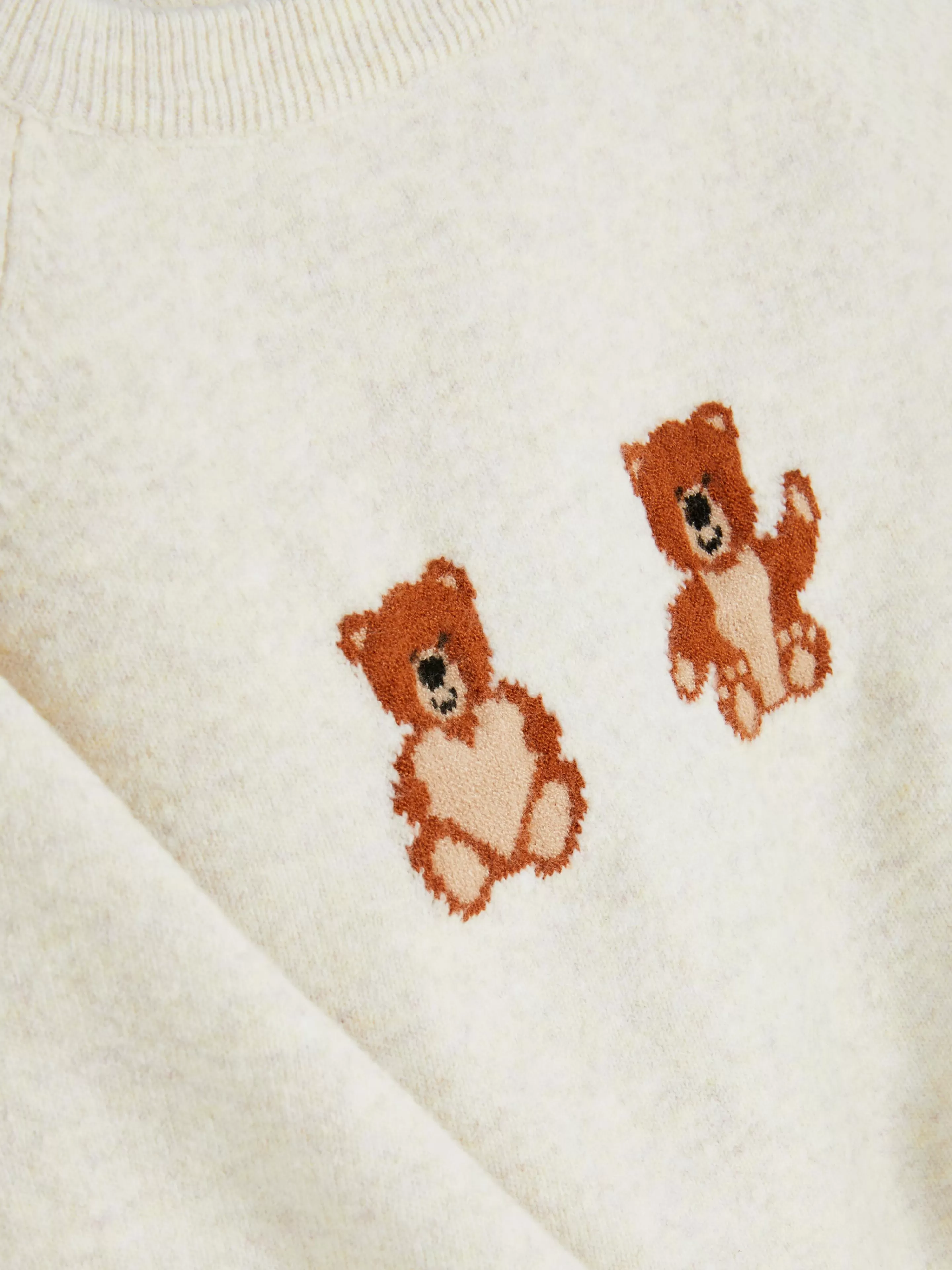 Maglione Primark in Pile Morbido con Stampa Orsacchiotto - Cardigan Comodo per l'Inverno