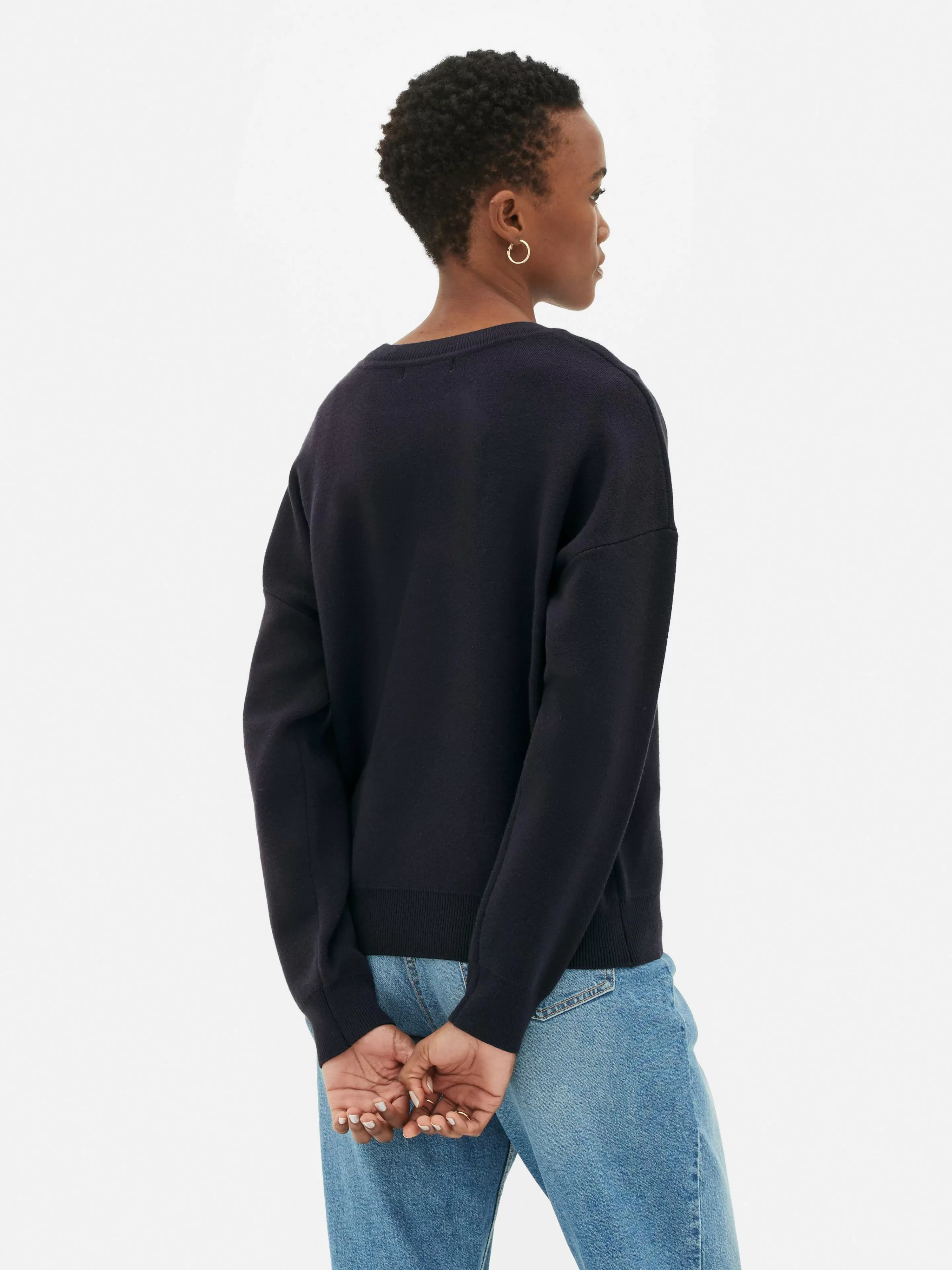Primark Felpa Unisex Blu Marino con Stampa Frontale, Confezione Morbida e Design Moderno - Versione Con/Senza Cappuccio