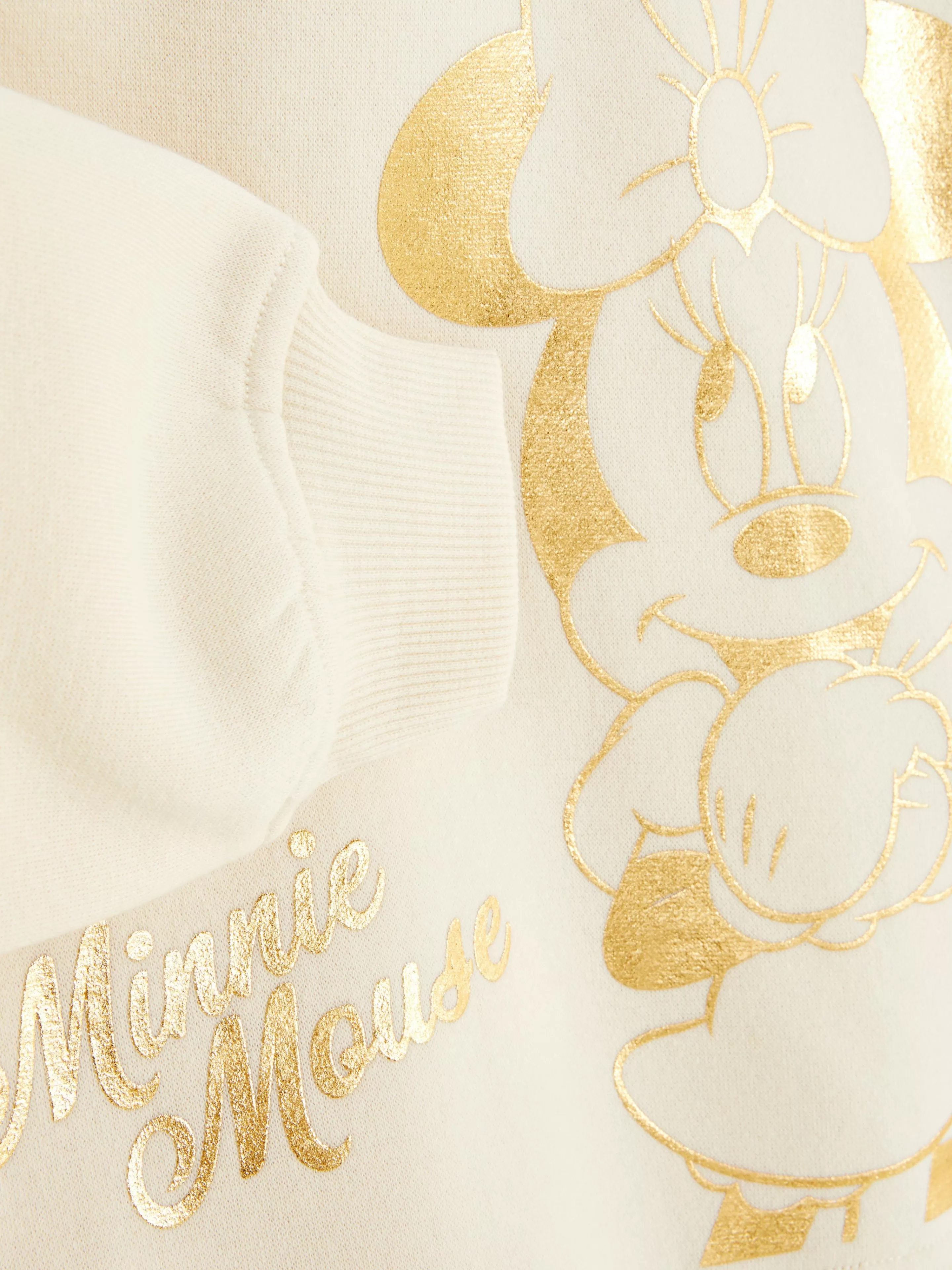 Primark Pigiami con Cappuccio o Senza - Dettaglio Orecchie Disney Minnie in Tinta Crema, Comodi e Stilosi