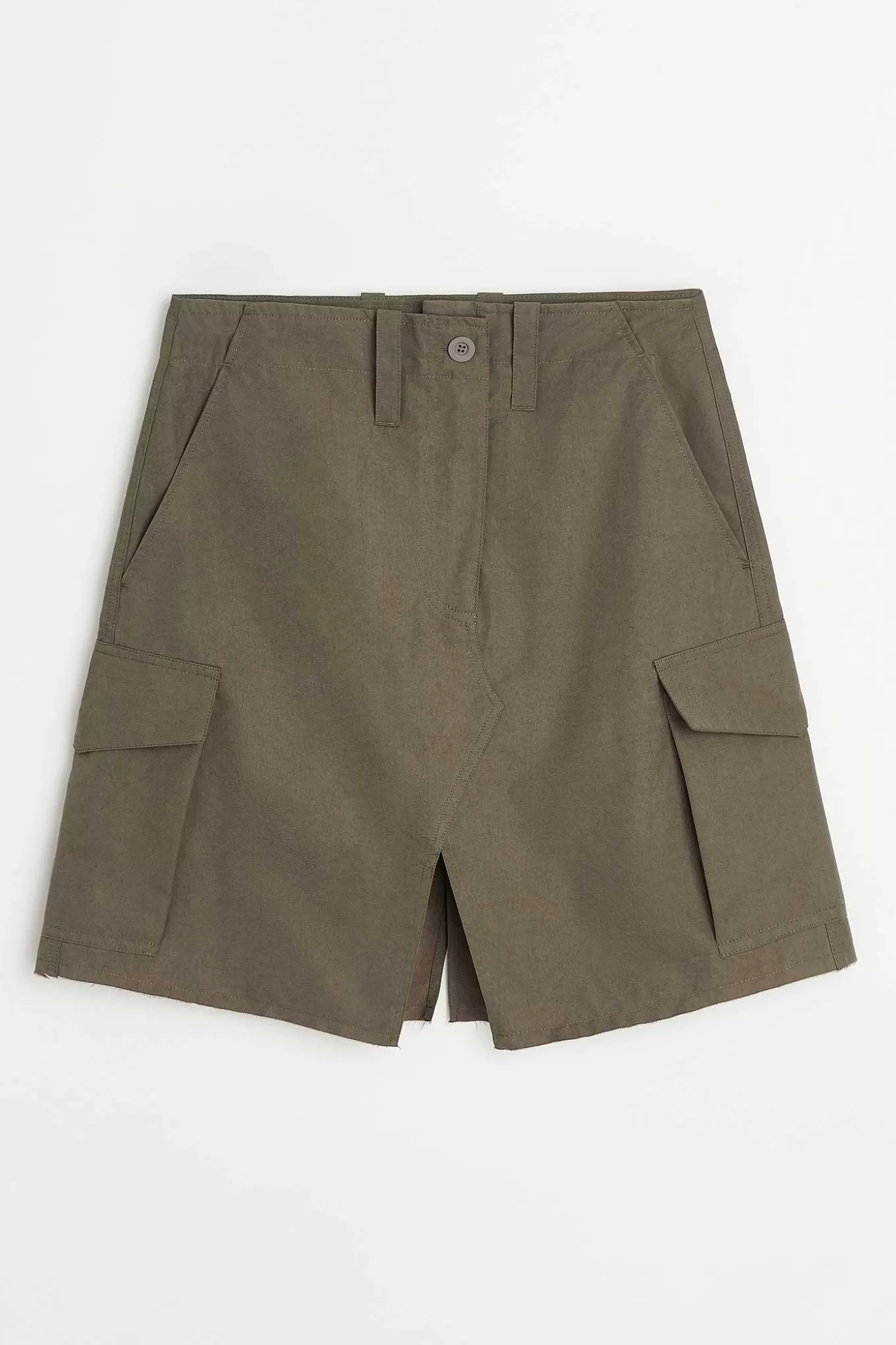 L'Eredità di Stile: Pantaloni Cargo Kjol in Solaro Rigato - Tessuto High-Twist con Note di Pino