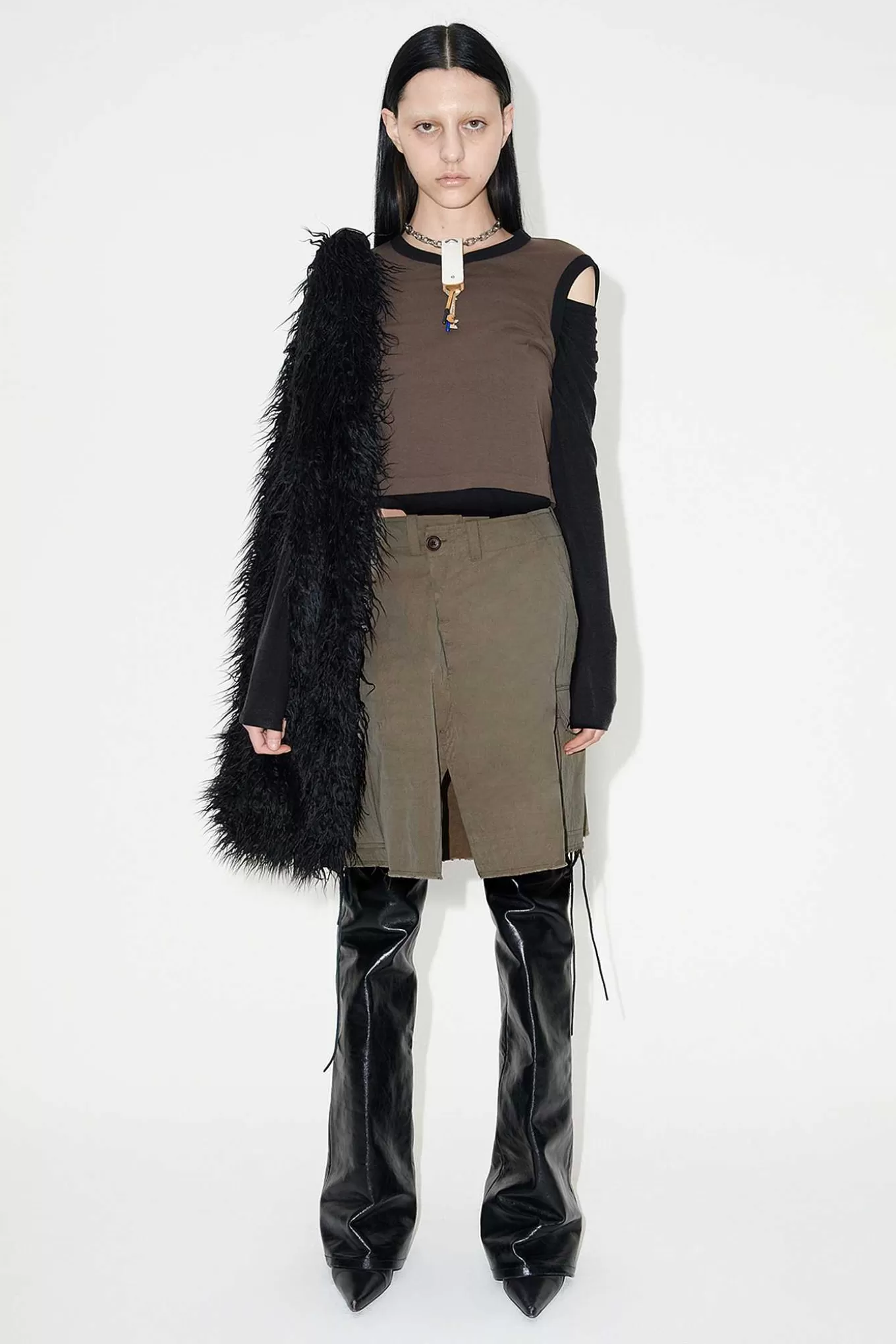 L'Eredità di Stile: Pantaloni Cargo Kjol in Solaro Rigato - Tessuto High-Twist con Note di Pino