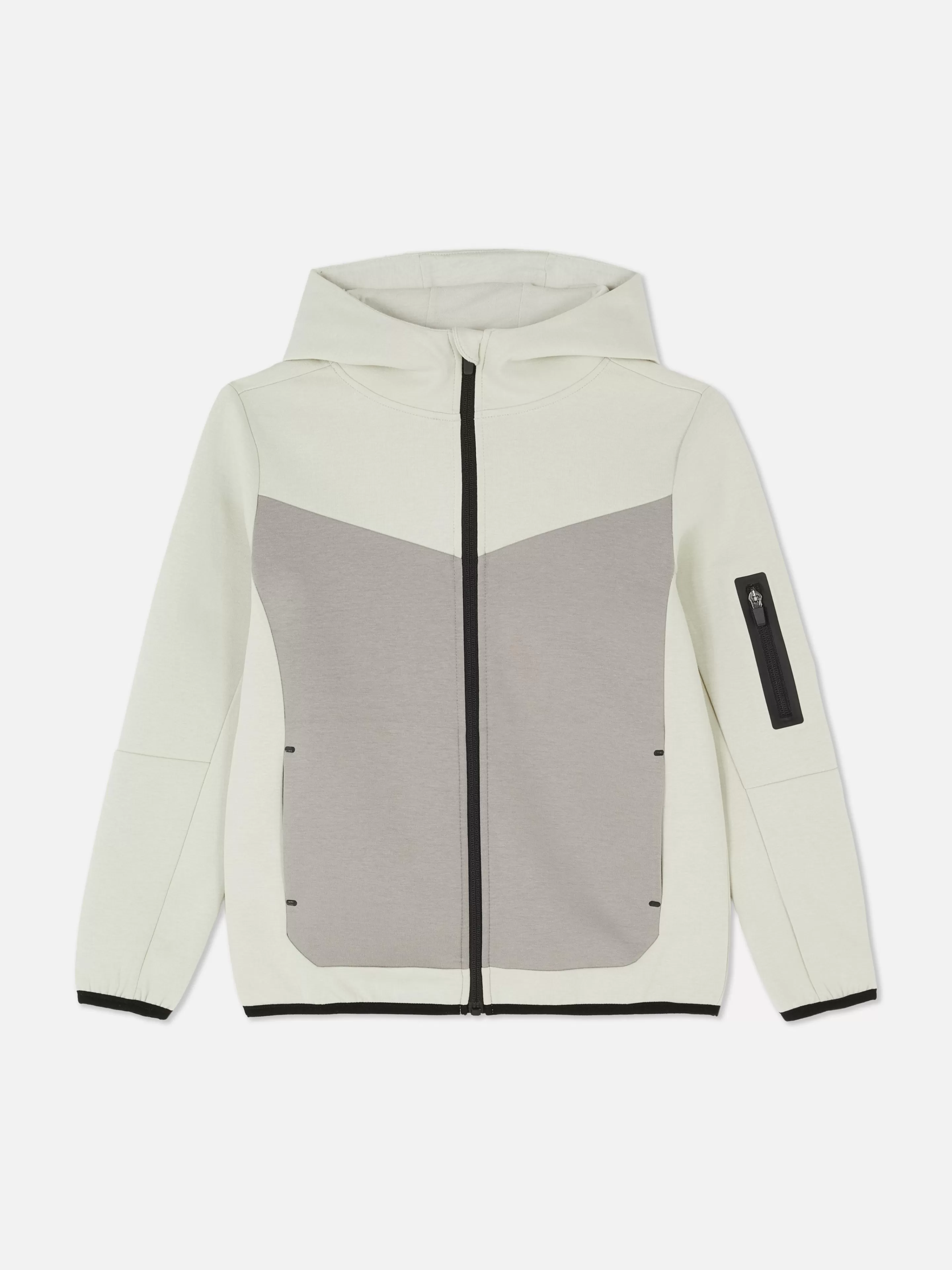Completo Coordinato Primark: Casacche con Zip Essential con Cappuccio Regolabile - Grigio Pietra - Versione con o Senza Cappuccio
