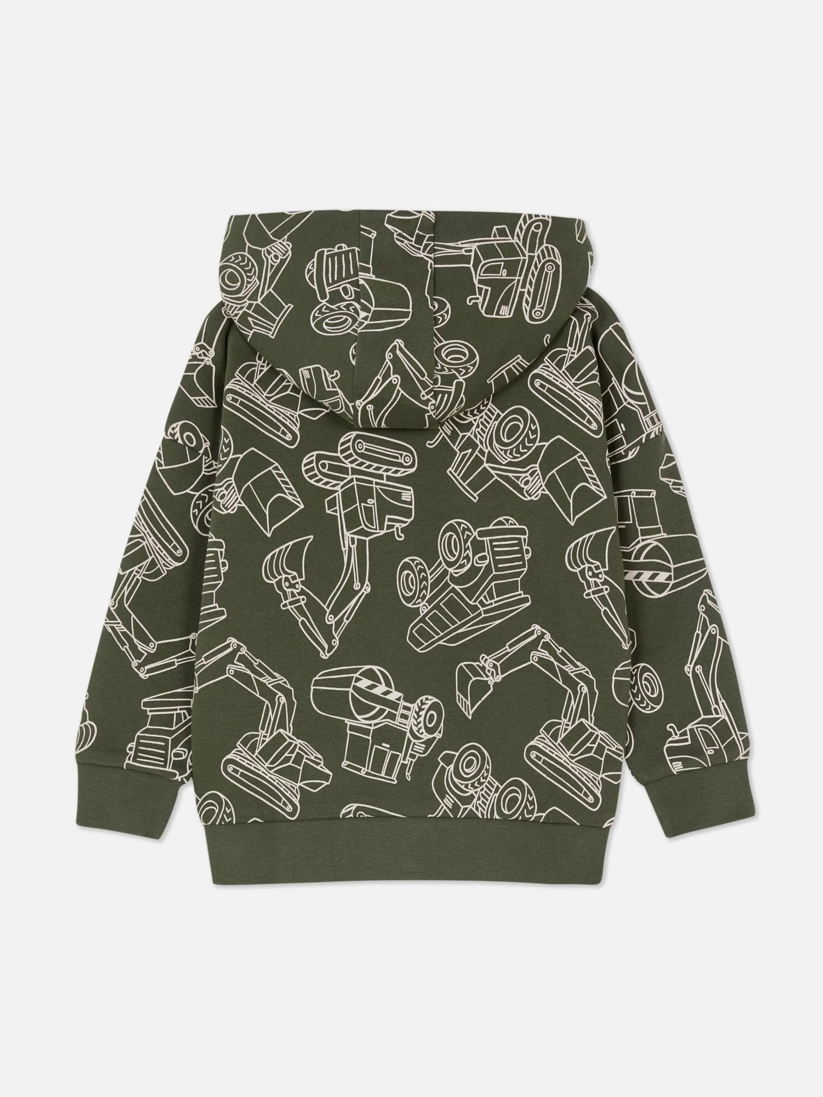Primark Felpa Con Cappuccio e Zip - Completo Coordinato in Tonalità Cachi, Con e Senza Cappuccio
