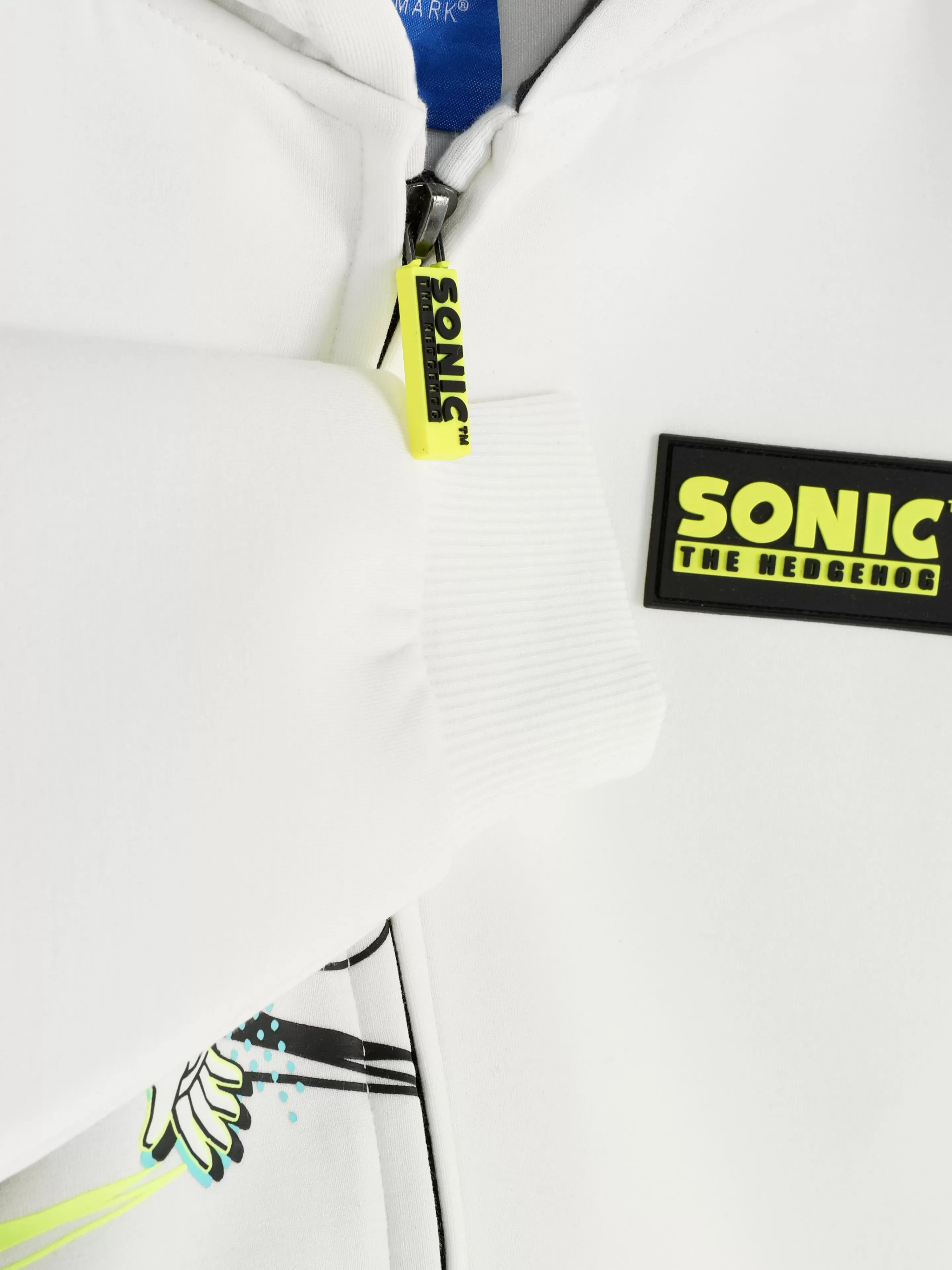 Primark - Felpa Unisex con Cappuccio Zip Sonic The Hedgehog - Disponibile con o senza cappuccio, design casual e pratico