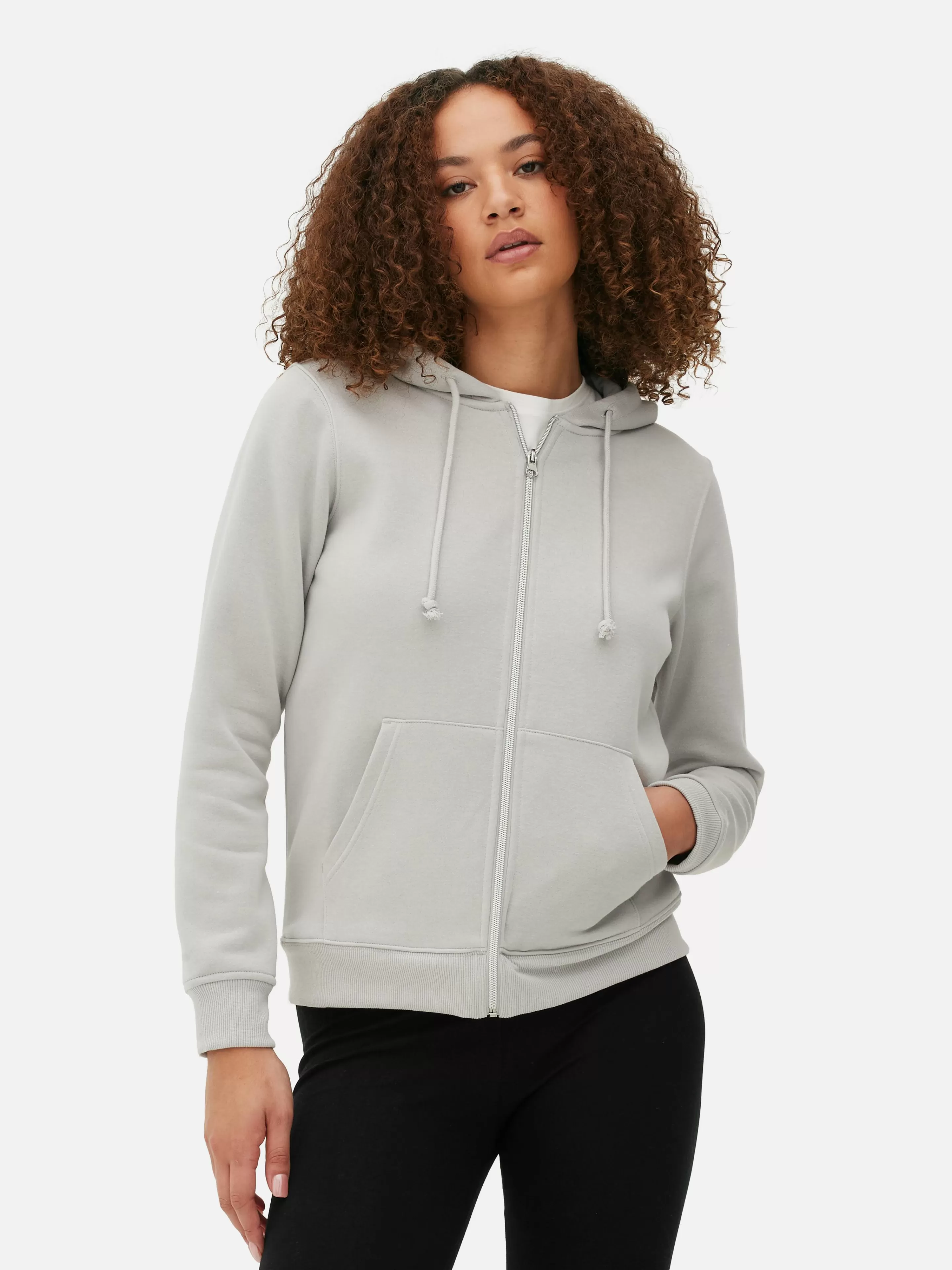 Primark Felpe Unisex con Cappuccio | Doppia Opzione con/Senza | Grigio Antracite Essenziale | Chiusura a Cerniera Morbida