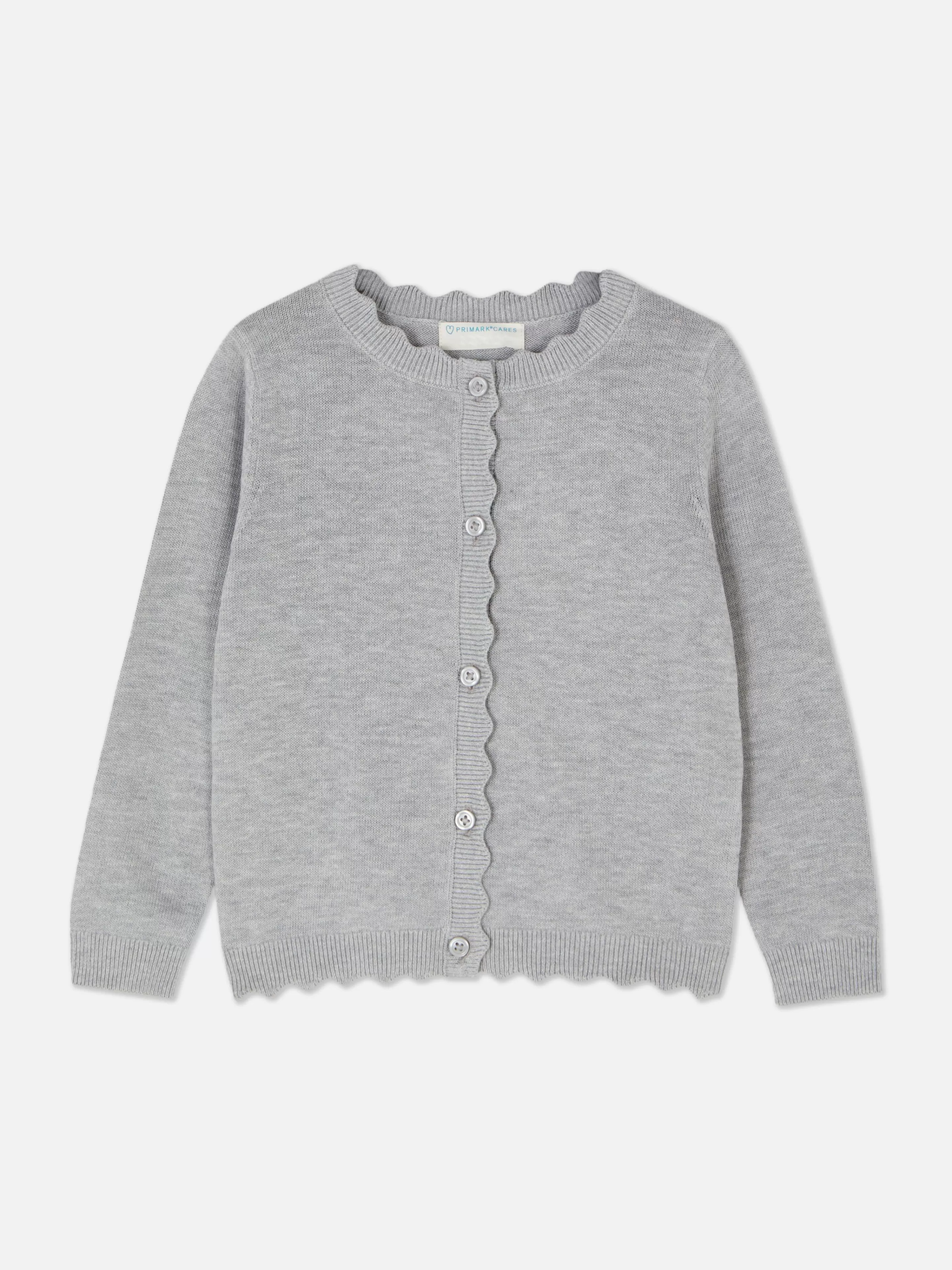Primark Maglione con Bottoni | Dettaglio Traforato Grigio Antracite | Lana Morbida Stile Autunno-Inverno