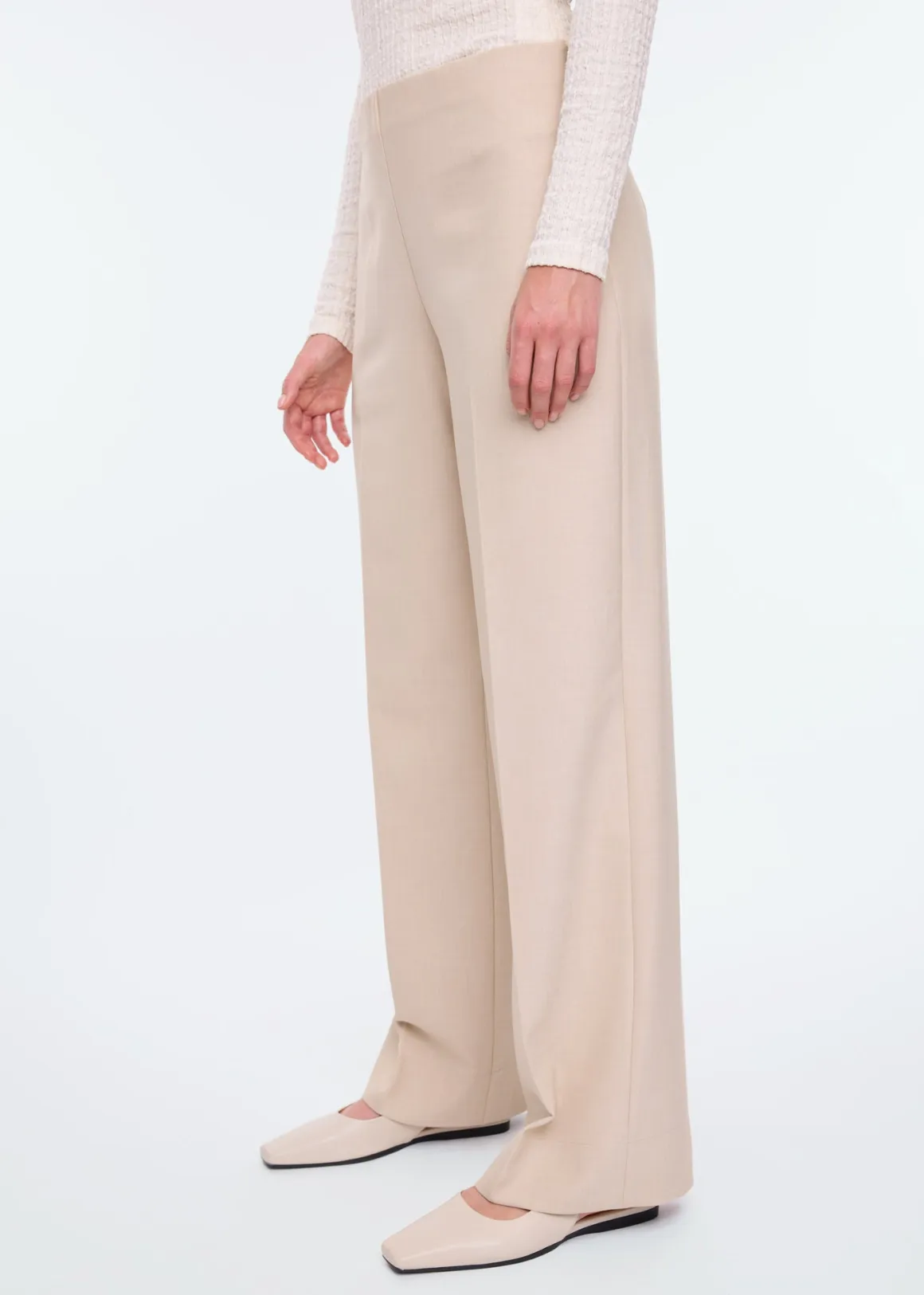 VANILIA Pantaloni Comodissimi in Tonalità Oatmeal - Offerta Lampo