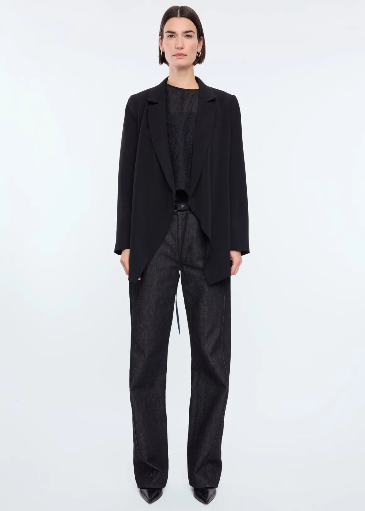Colbert in Crepé Vanilia - Gonna Elegante Nero con Sconto Esclusivo