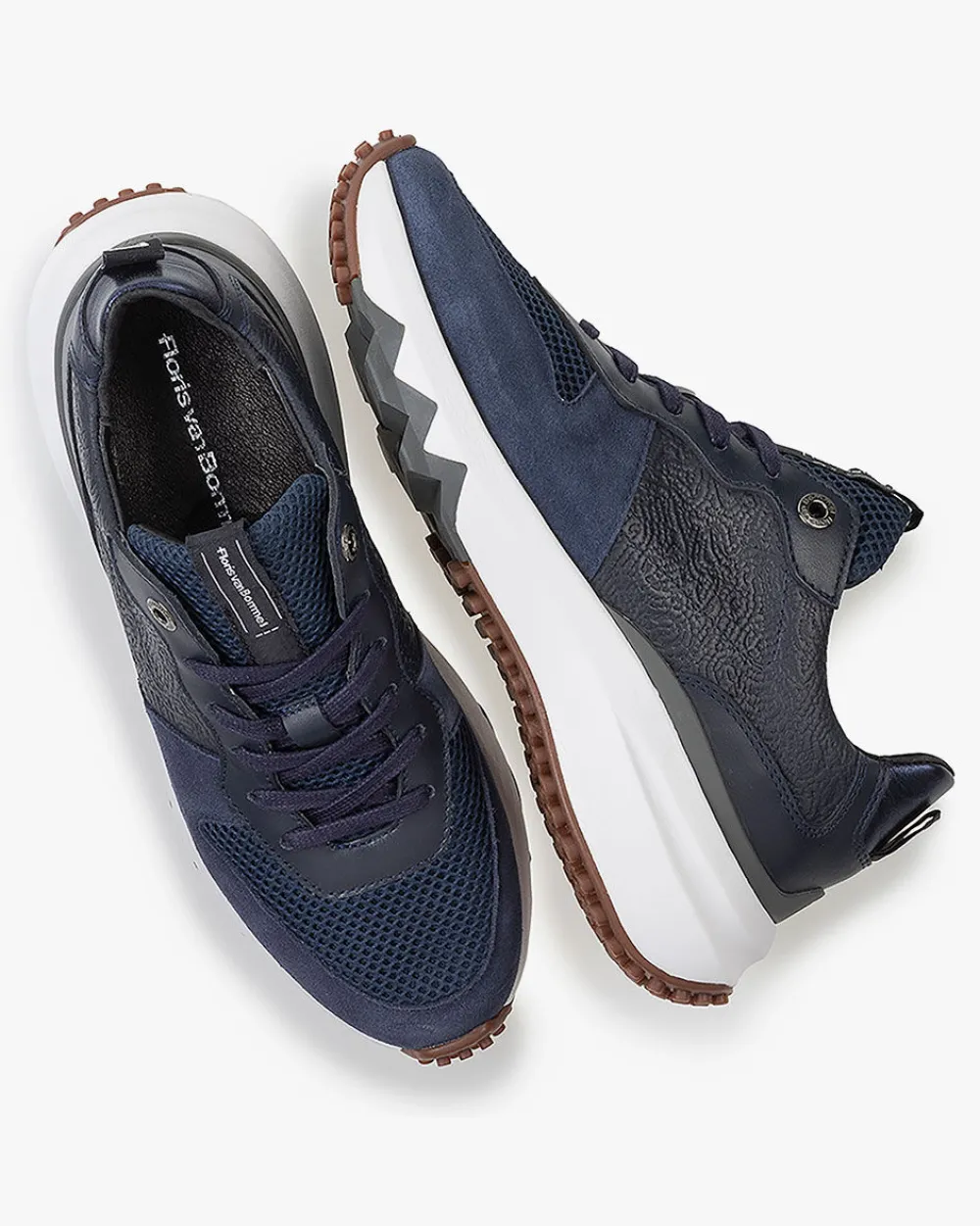 Scarpe Sportive Eleganti Floris van Bommel Curvi Mod. 03.02 - Sneakers Donna con Design Curvo, Comode e Stilose per Look Casual e Moderno