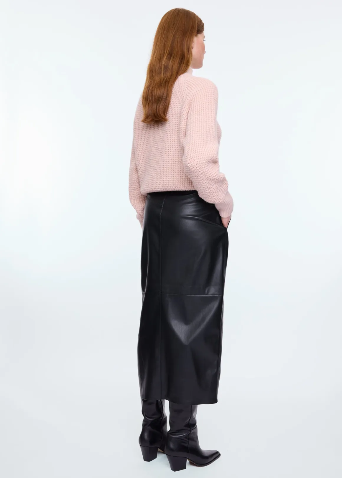 Vanilia - Maglione Traforato in Maglia Morbida, Tonalità Polverosa di Rosa - Abbigliamento Autunno/Inverno con Dettaglio Scollatura