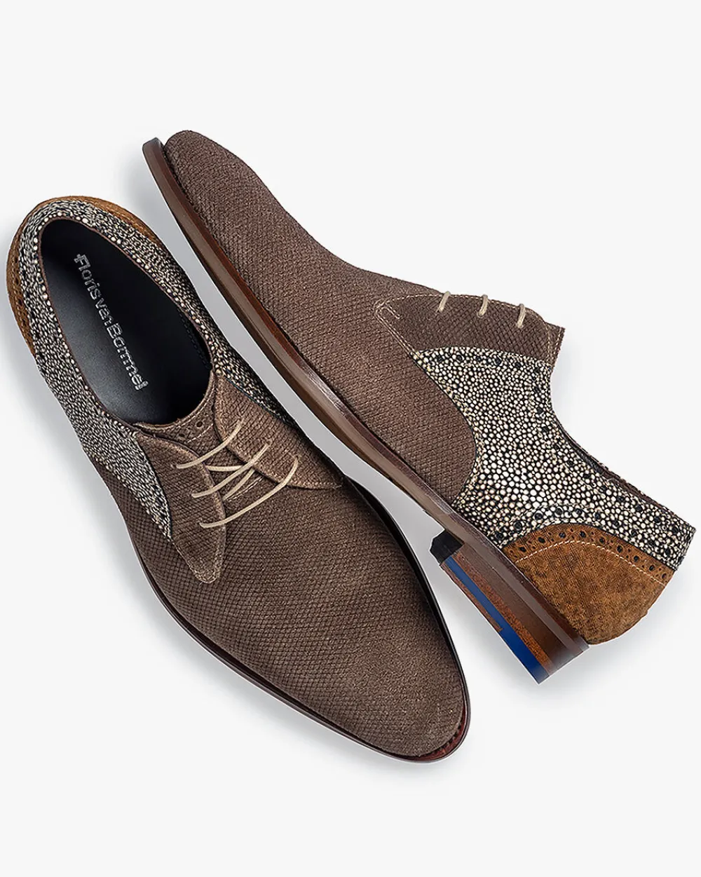 Scarpe eleganti con lacci Floris van Bommel - Mod. De Stapper 39 in pelle morbida per uomo, taglia 14 EU