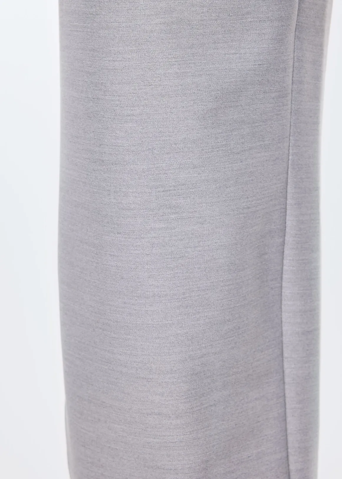 Pantaloni in Flanella VANILIA - Morbidi e Comodi, Colore Grigio Pietra Mélange