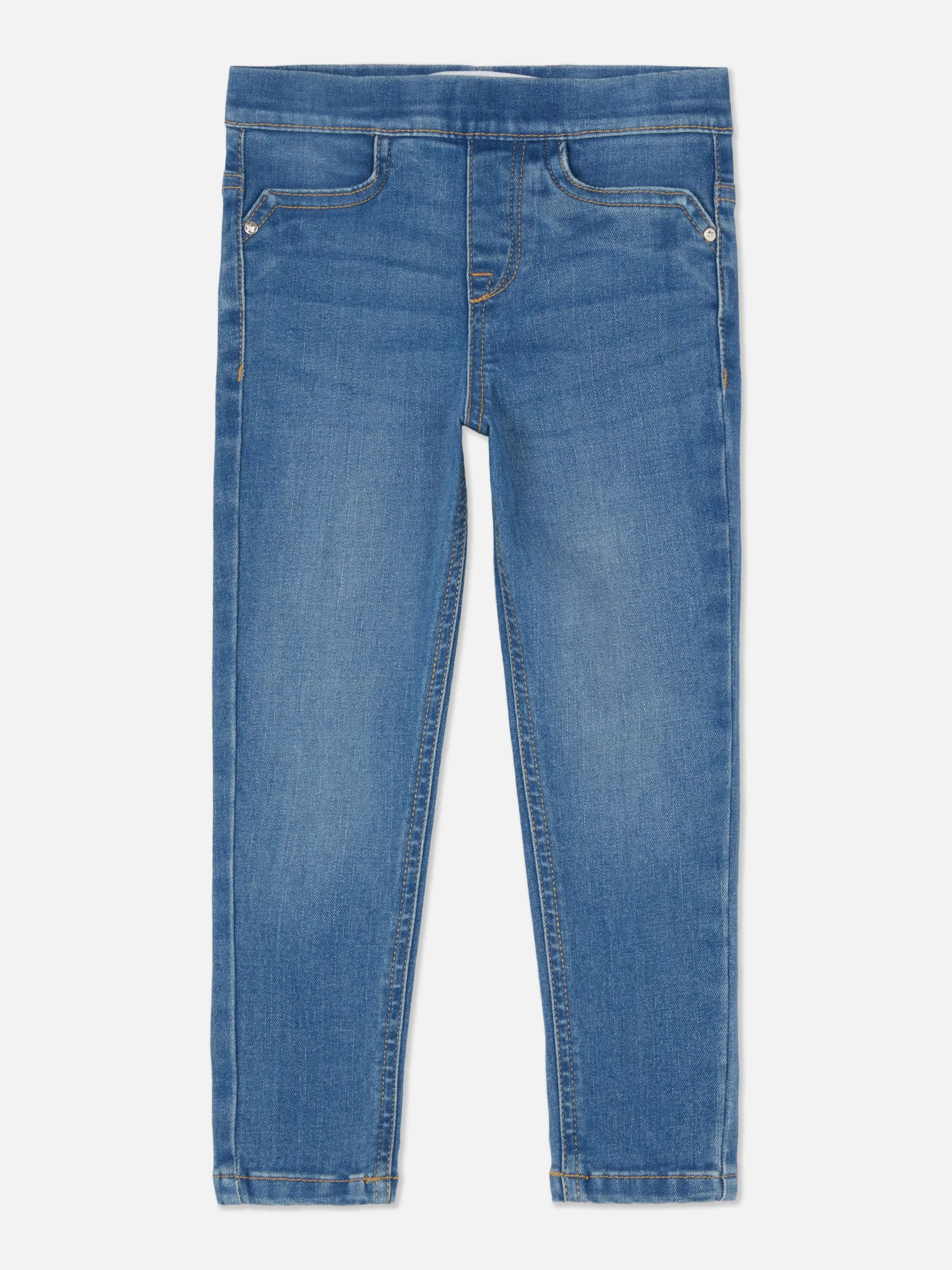 Jeans Elasticizzati Primark Jeggings in Tonalità Blu Denim - Vita Comoda e Morbida