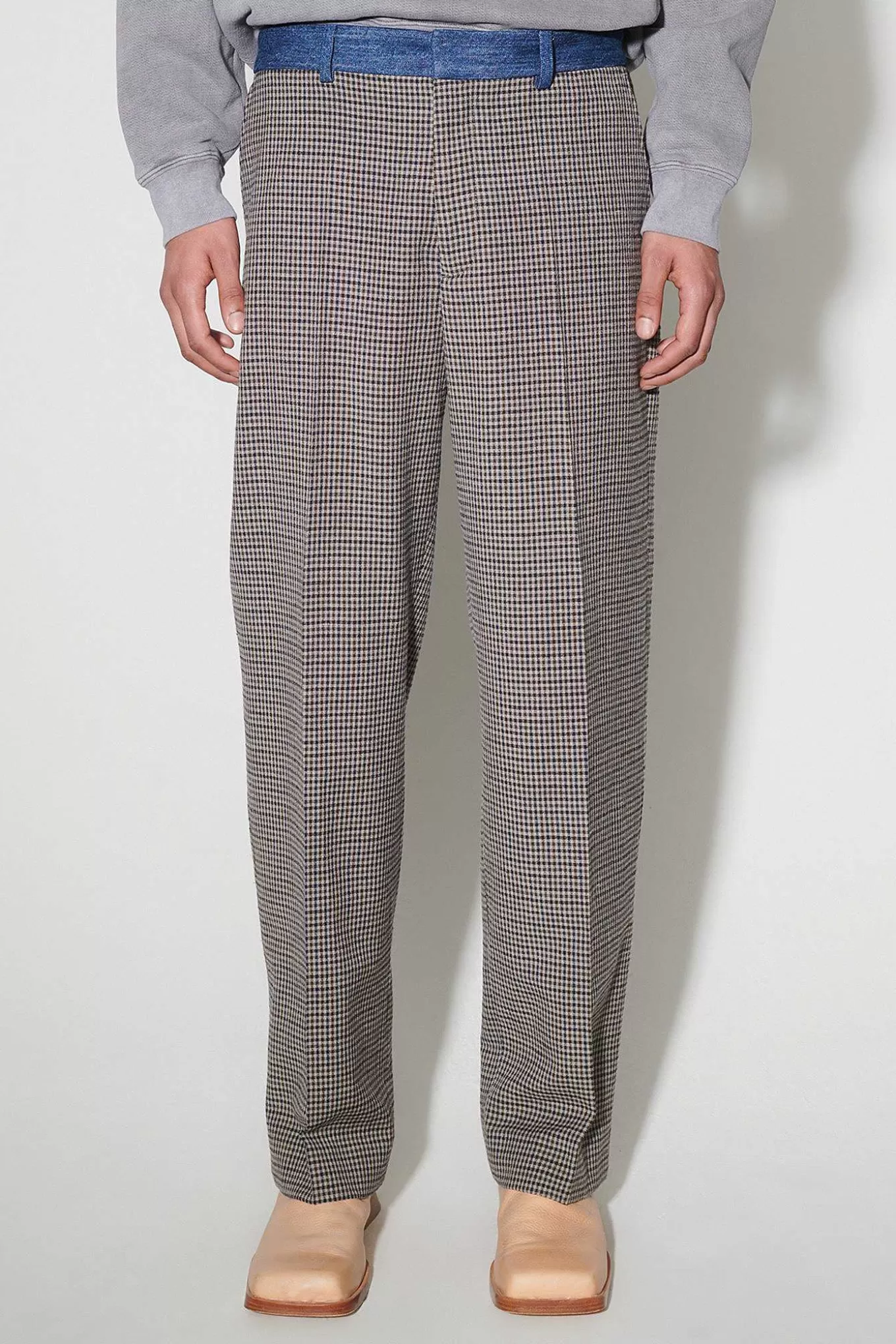 Pantaloni Eleganti in Lana con Quadri Stile Classico - Byxor Iconici da Uomo per Uno Stile Senza Tempo