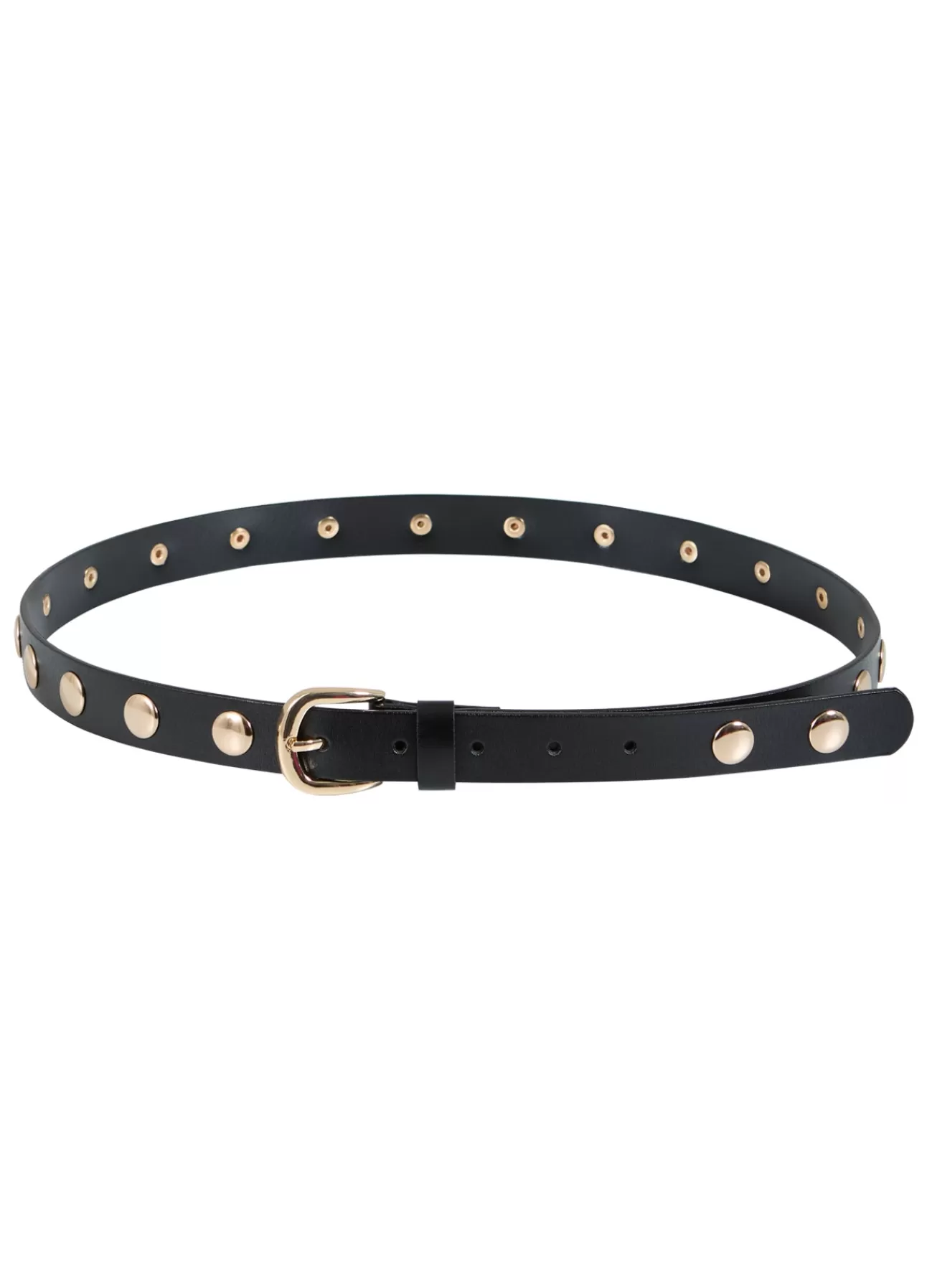 Copenhagen Coster - Cintura in Pelle Donna con Borchie Dorate, Design Esclusivo per Look Sofisticati