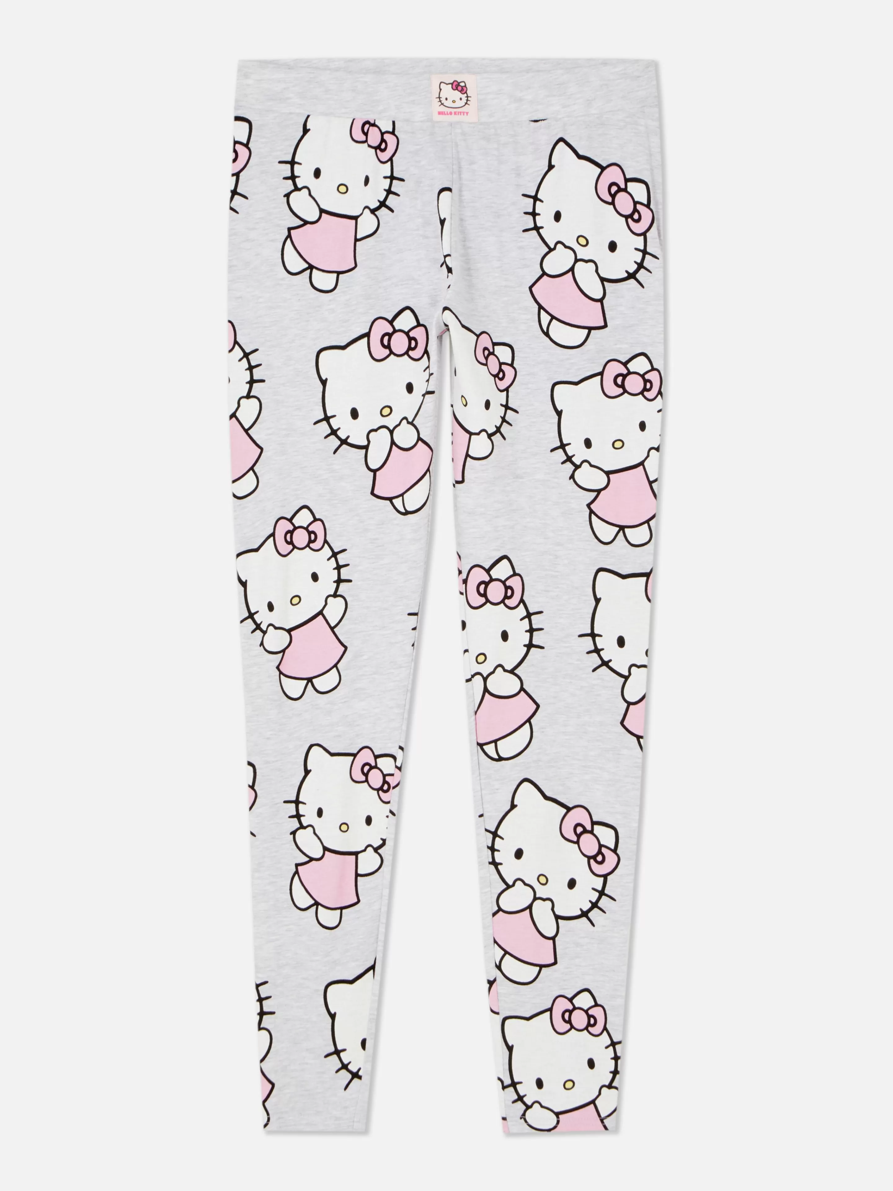 Pantaloni Pigiama Legging Morbido con Stampa Hello Kitty - Grigio Effetto Marmo Primark