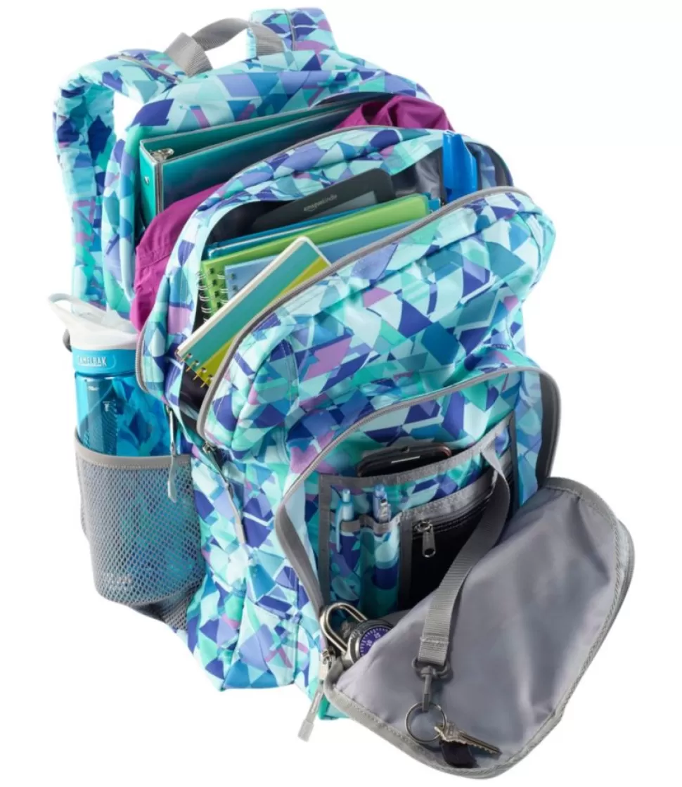 Zaino Scolastico Elegante Deluxe Book Pack® con Portapranzo Integrato - Capienza 37L, Design Stampa Moderna e Comparti Organizzati