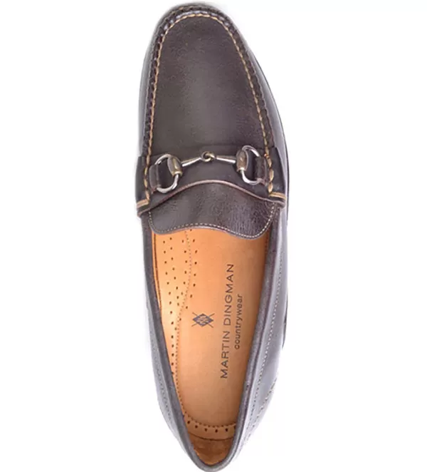 Martin Dingman - Mocassino Uomo con Fibbia Cavallino in Pelle Pregiata, Scarpe Eleganti da Ufficio con Fodera Morbida e Sottopiede Ammortizzante, Stile senza Tempo per Occasioni Formali e Casual
