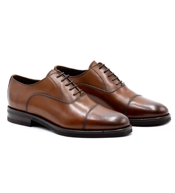 Scarpe Eleganti Uomo in Pelle con Punta Rinforzata - Calzatura Classica Campania di Martin Dingman con Dettagli Artigianali