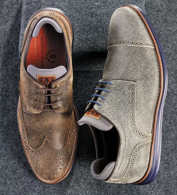 Stivaletti Oxford Martin Dingman con dettaglio wingtip - Scarpe casual eleganti per ogni occasione