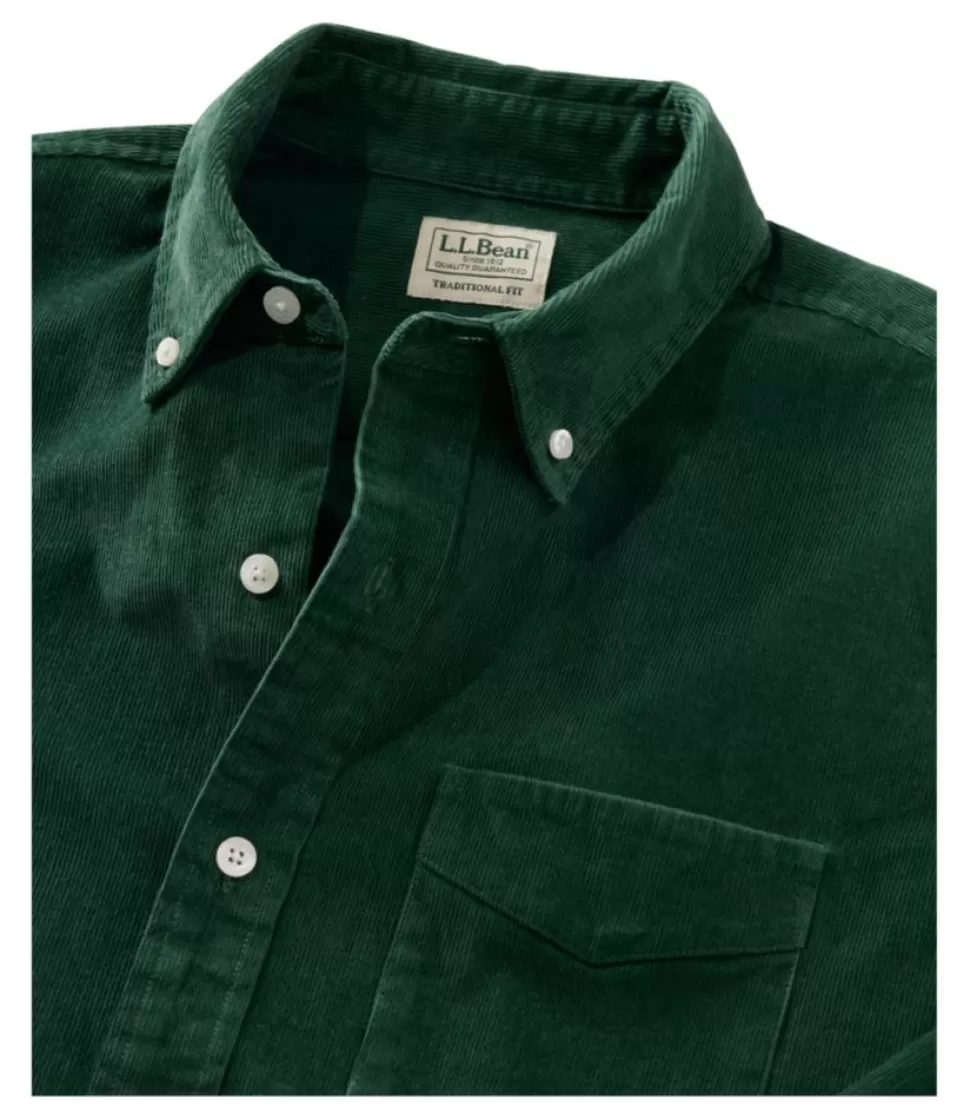 Camicia Uomo in Velluto Elasticizzato Morbido, Manica Lunga con Taglio Classico da Indossare Fuori dai Pantaloni - Ideale Casual Elegante per Tutto il Giorno