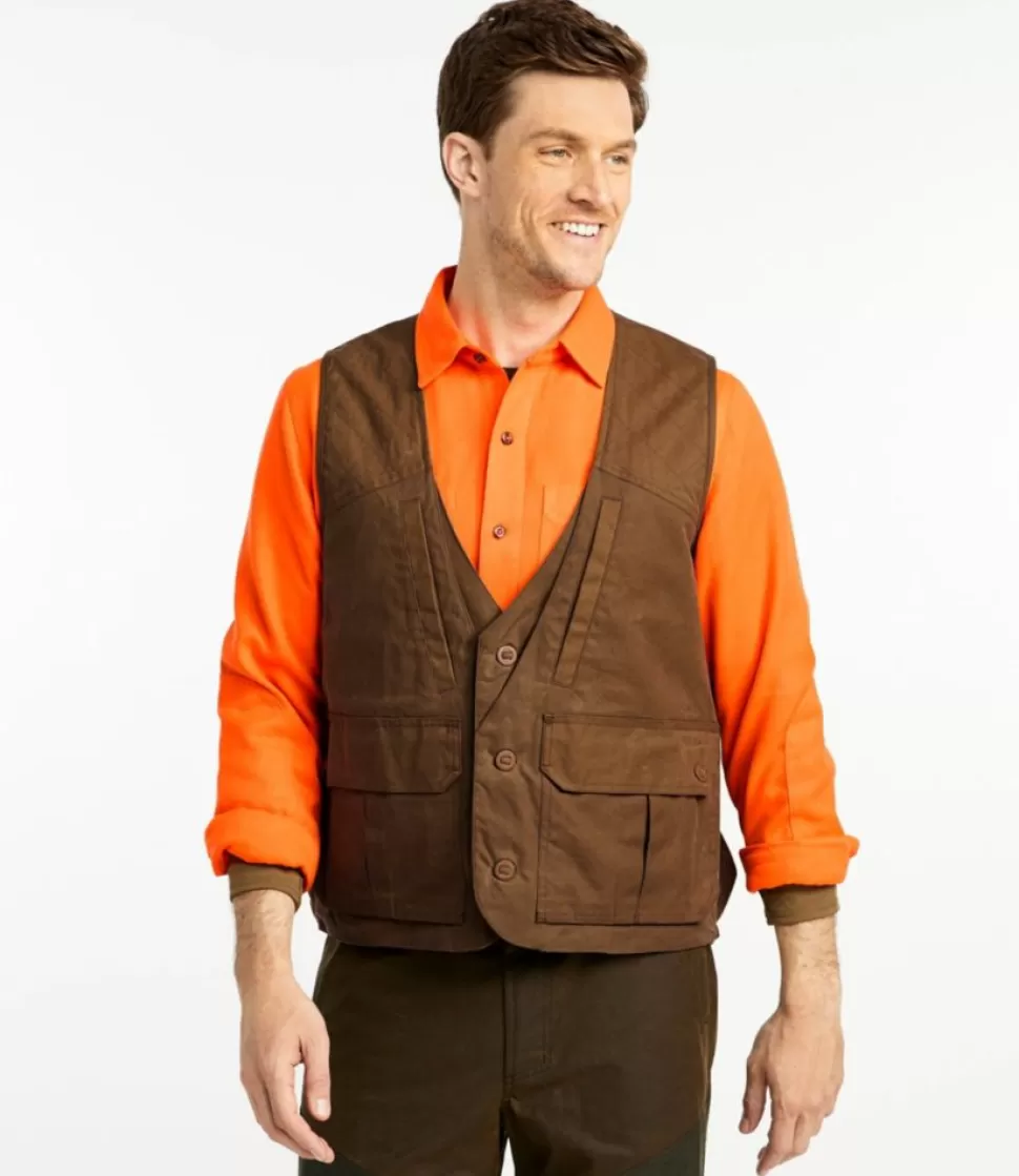 Gilet Upland in Cotone Cerato Double L per Uomini - Ideale per Attività Venatorie | Design Resistente e Confortevole con Sconti Esclusivi