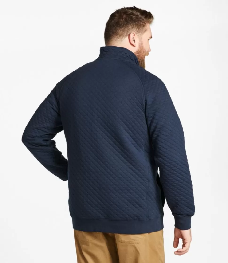 Maglione trapuntato con collo alto - Felpa imbottita uomo invernale confortevole
