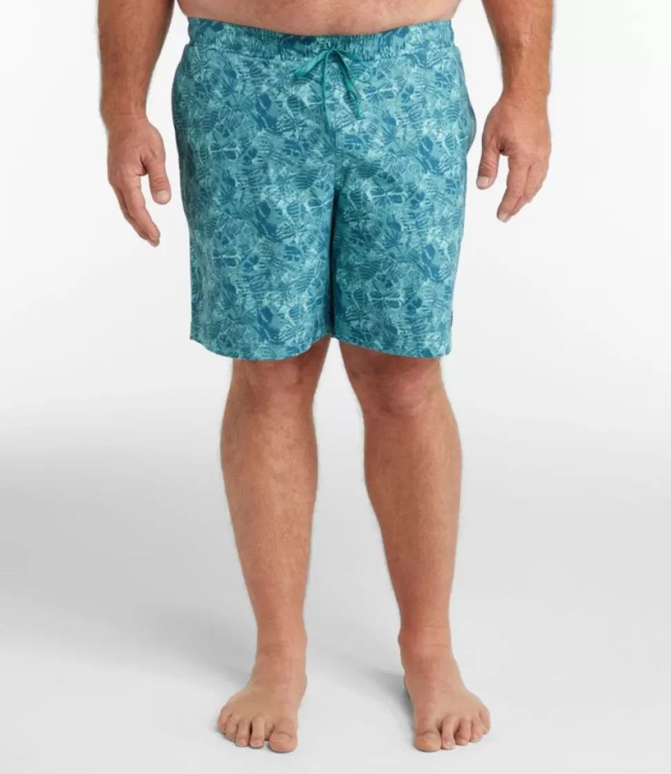 Pantaloncini da Nuoto Uomo Elasticizzati Stampa Tropicale, Modello Casual 8 Pollici - Ideali per Sport e Tempo Libero