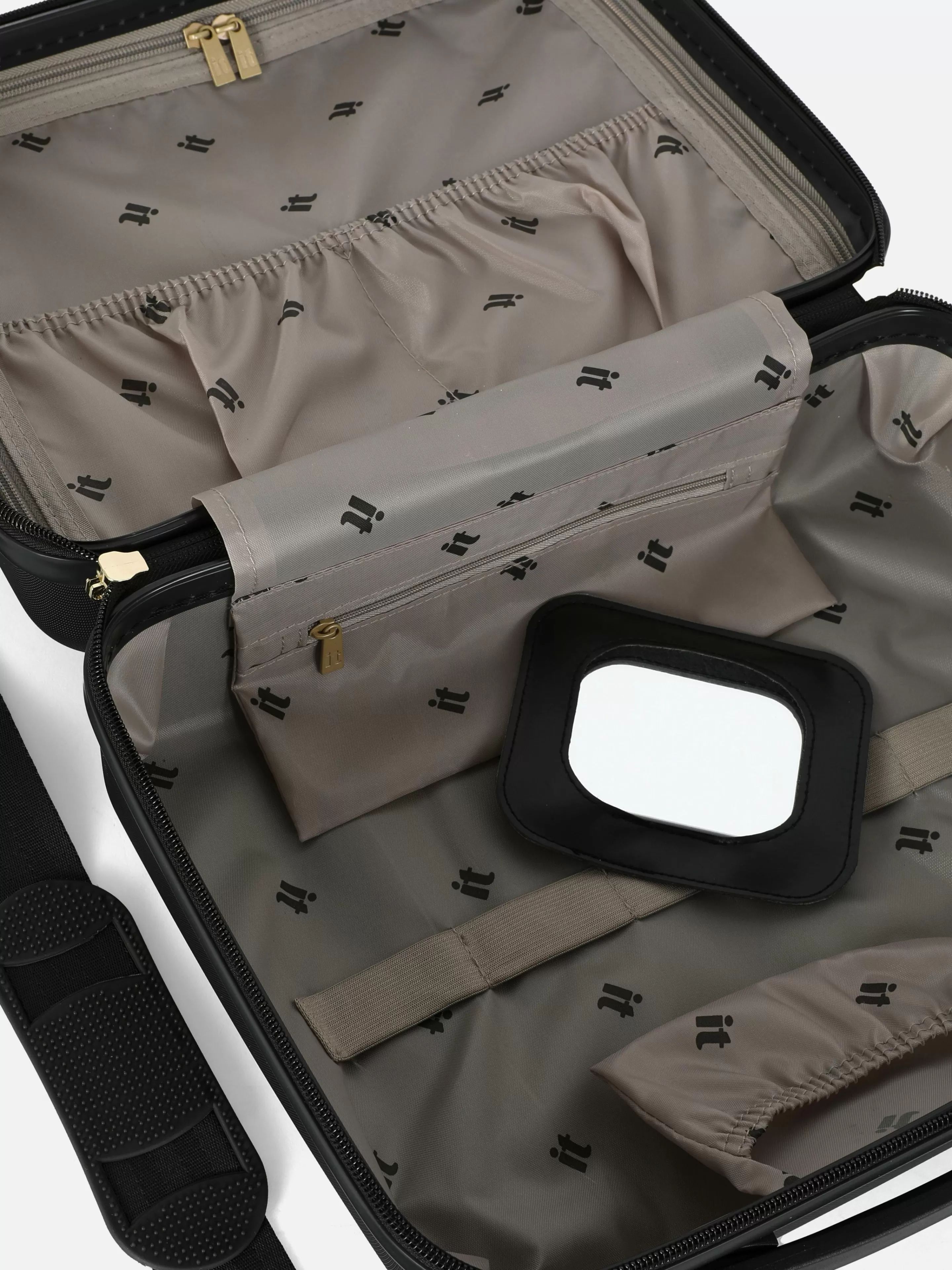 Primark Valigeria Rigida con Rivestimento Morbido - Necessaire da Viaggio Nero Elegante e Pratico