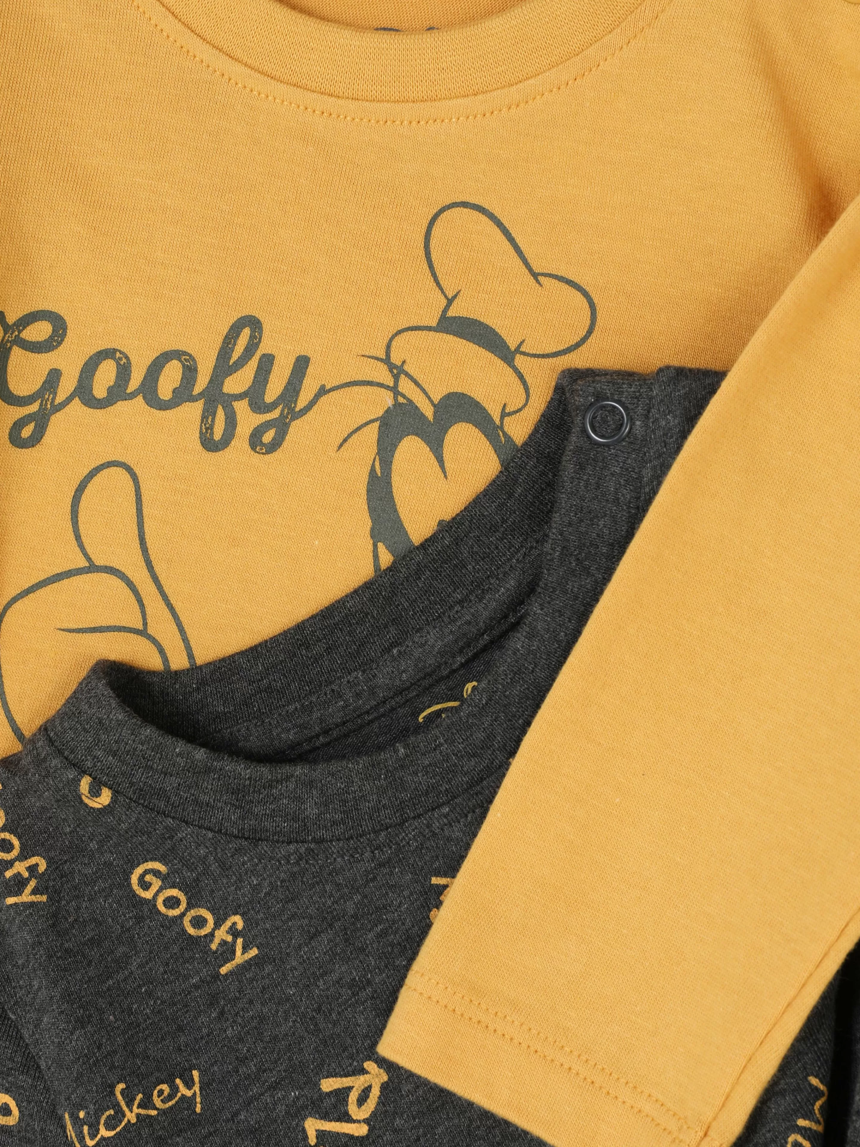 Offerta Speciale: Confezione da 2 Magliette Disney - Pippo in Tinta Senape | Primark Collection