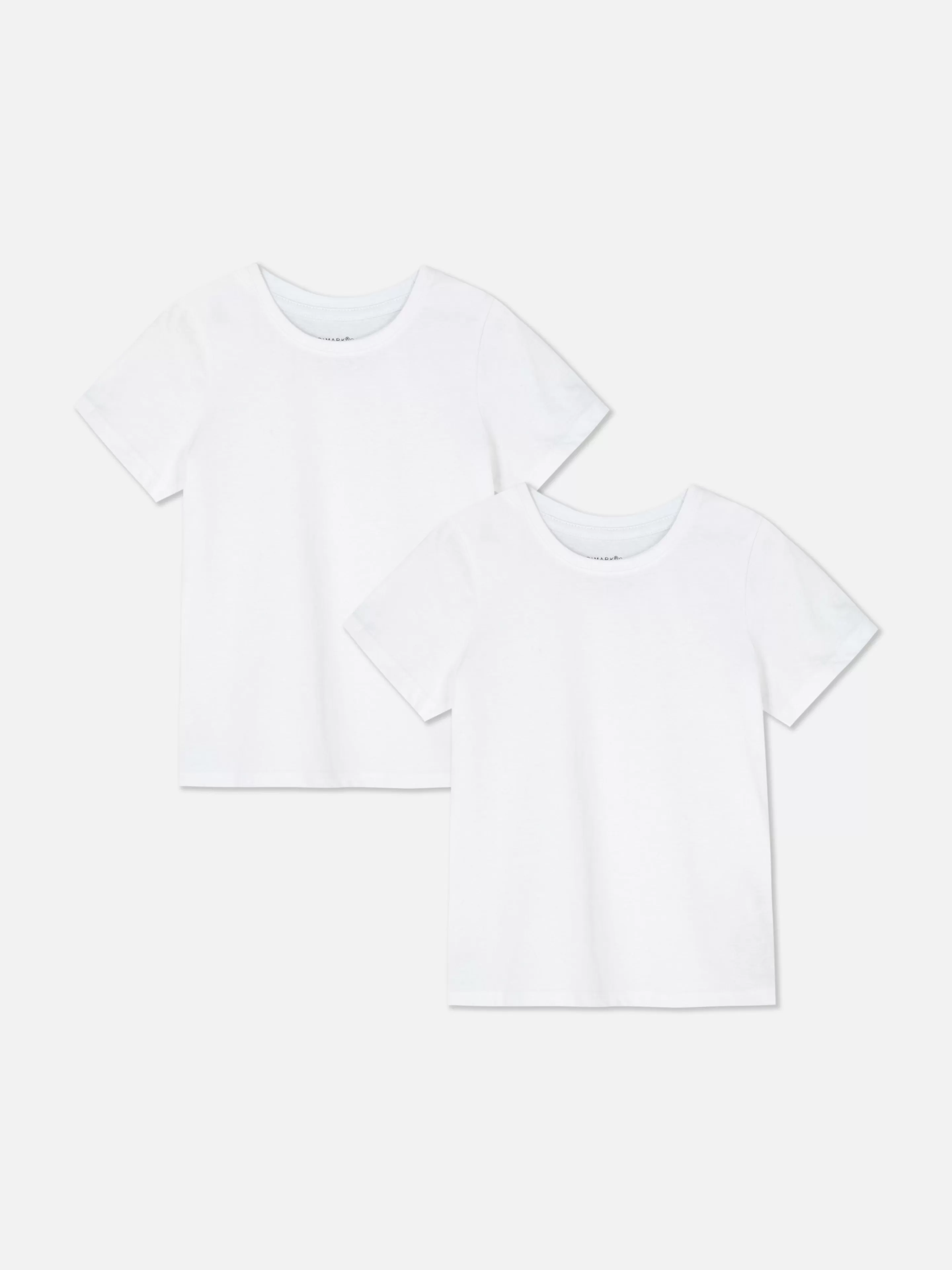 Magliette Essential Casual a Manica Corta - Confezione da 2 Pezzi Bianchi Primark per Ogni Giorno